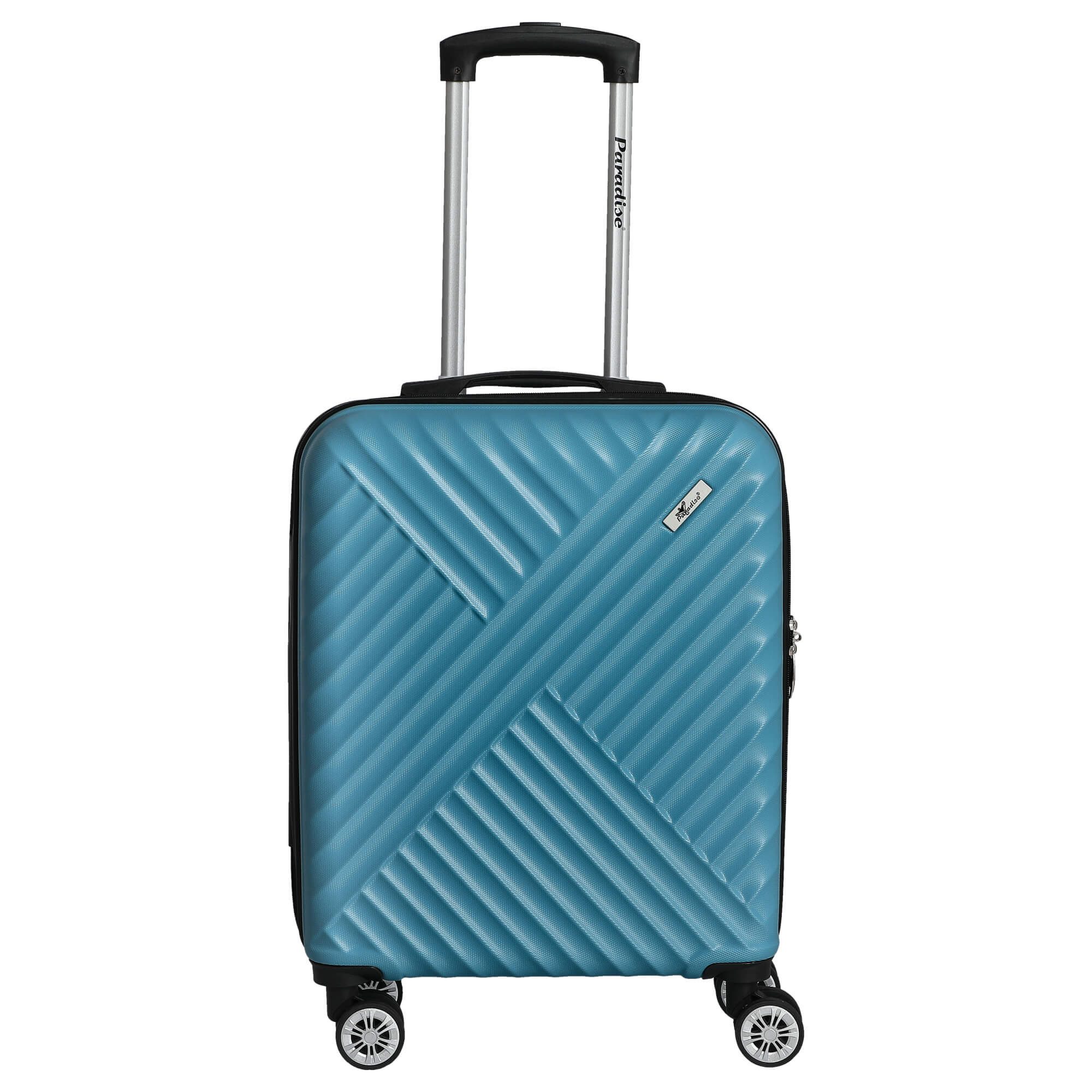 CHECK.IN® Handgepäck-Trolley Kingston - 4-Rollen-Kabinentrolley 55 cm (türkis), 4 Rollen Rollen