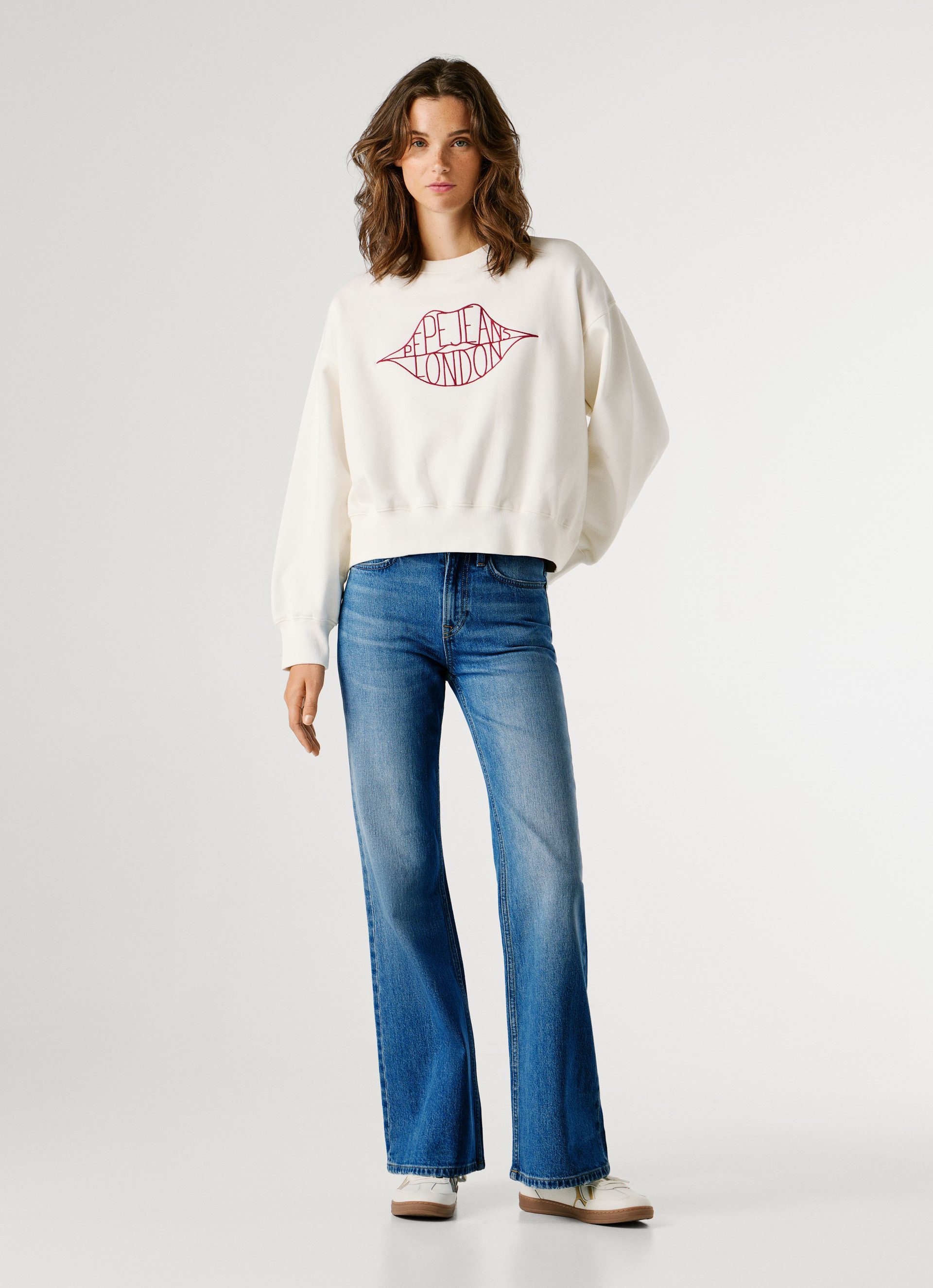 Pepe Jeans Sweatshirt BERNIS mit Rundhals, bestickt – Bild 5 von 5