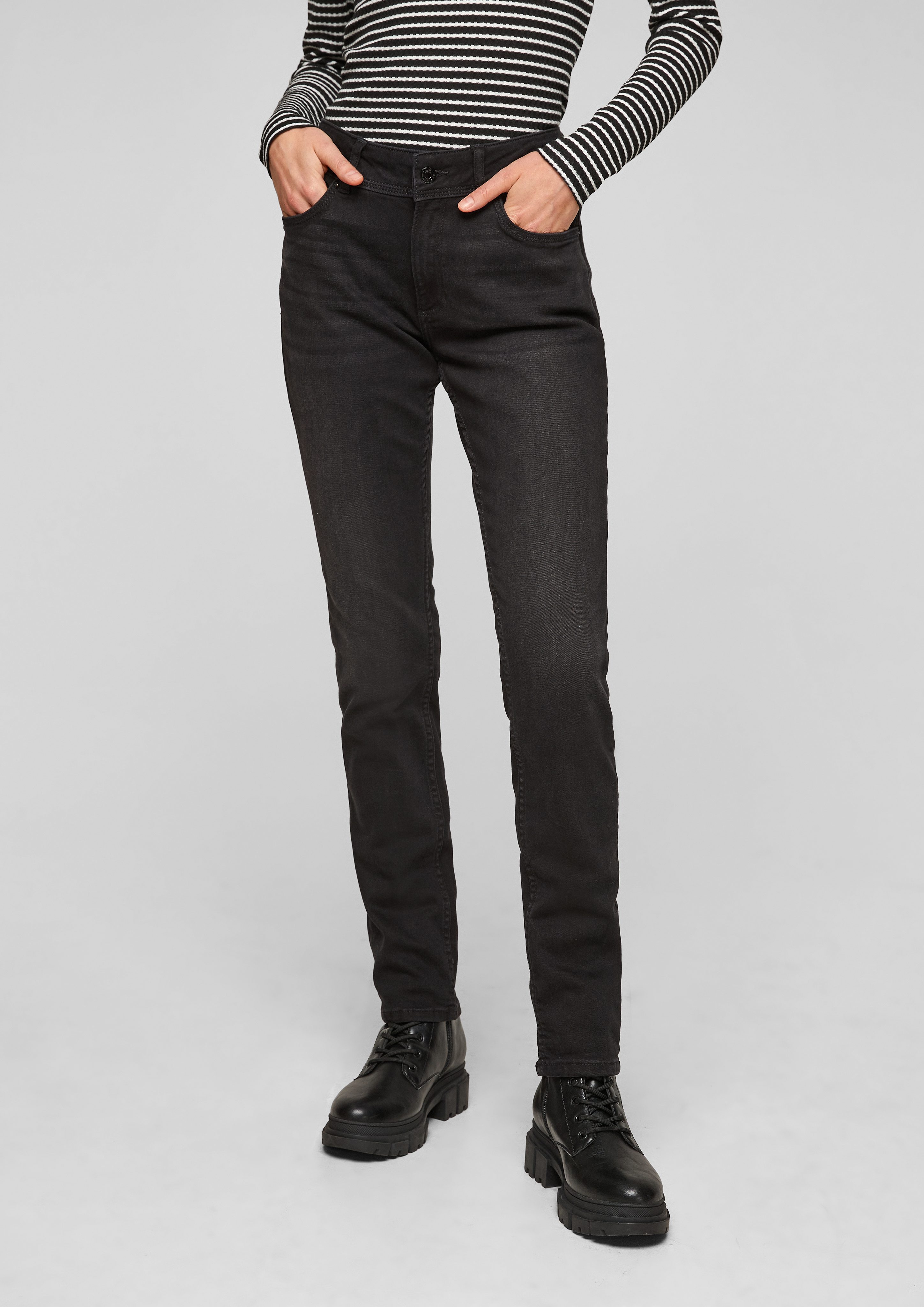 QS Stoffhose Slim Fit: Slim leg-Jeans