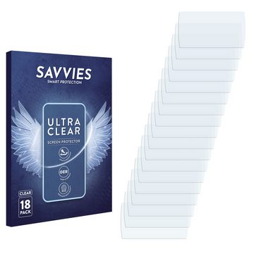 Savvies Schutzfolie für Extech MN35 Digitales mini Multimeter, Displayschutzfolie, 18 Stück, Folie klar