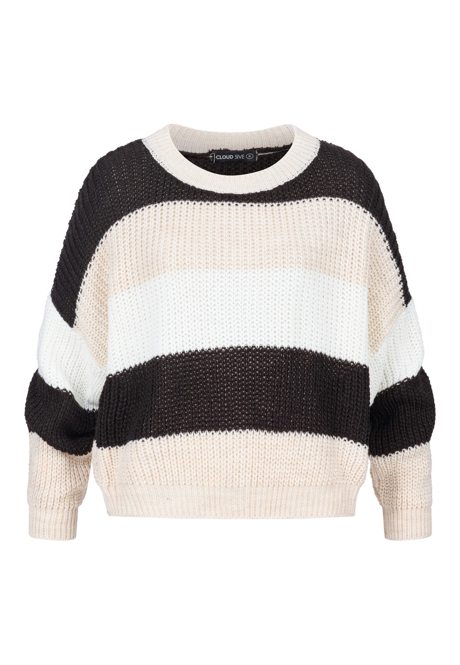 CLOUD 5IVE Rundhalspullover CLOUD 5IVE Knit Sweater with stripes (1-tlg)