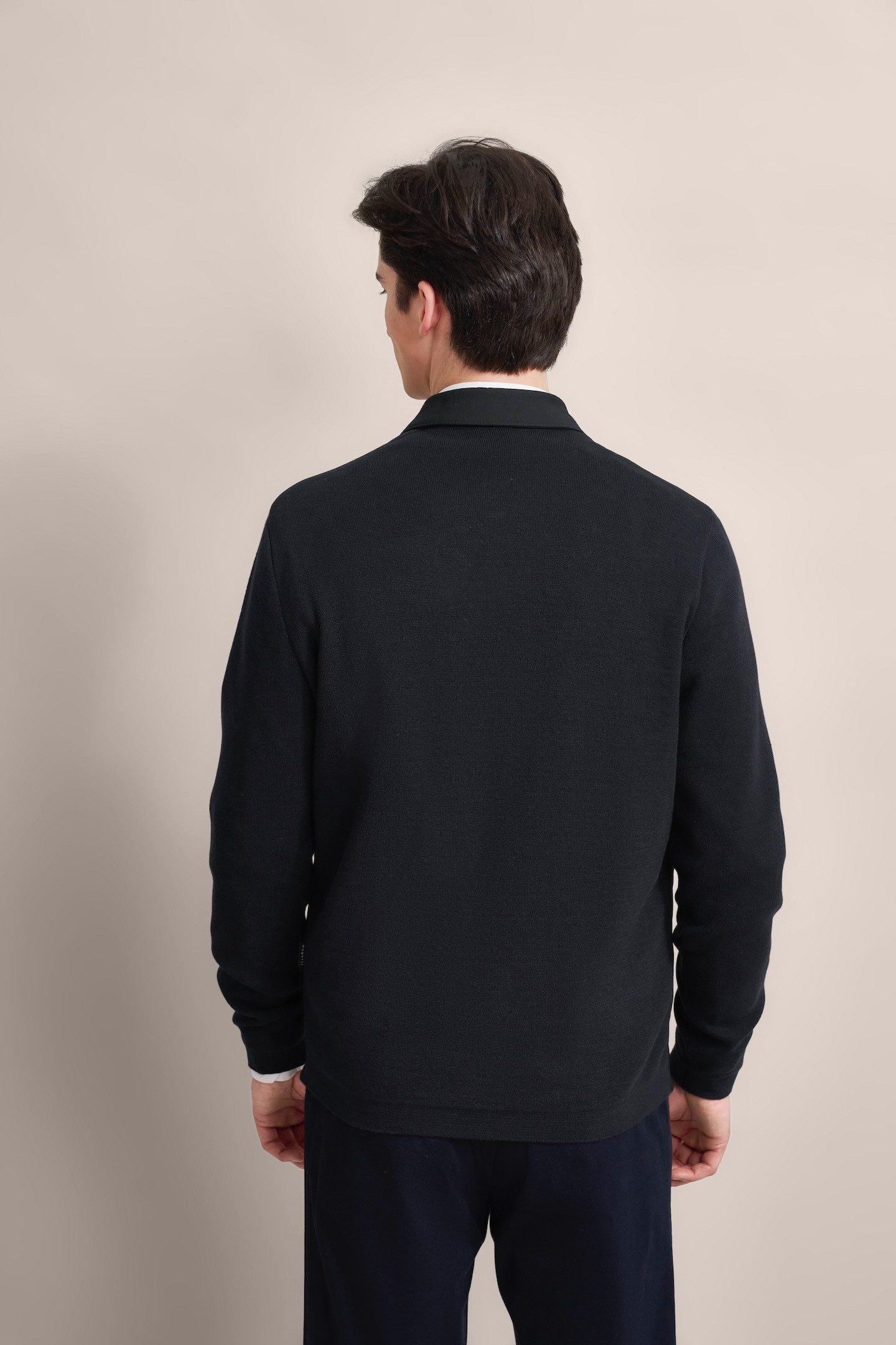 bugatti Strickjacke mit Polokragen günstig online kaufen