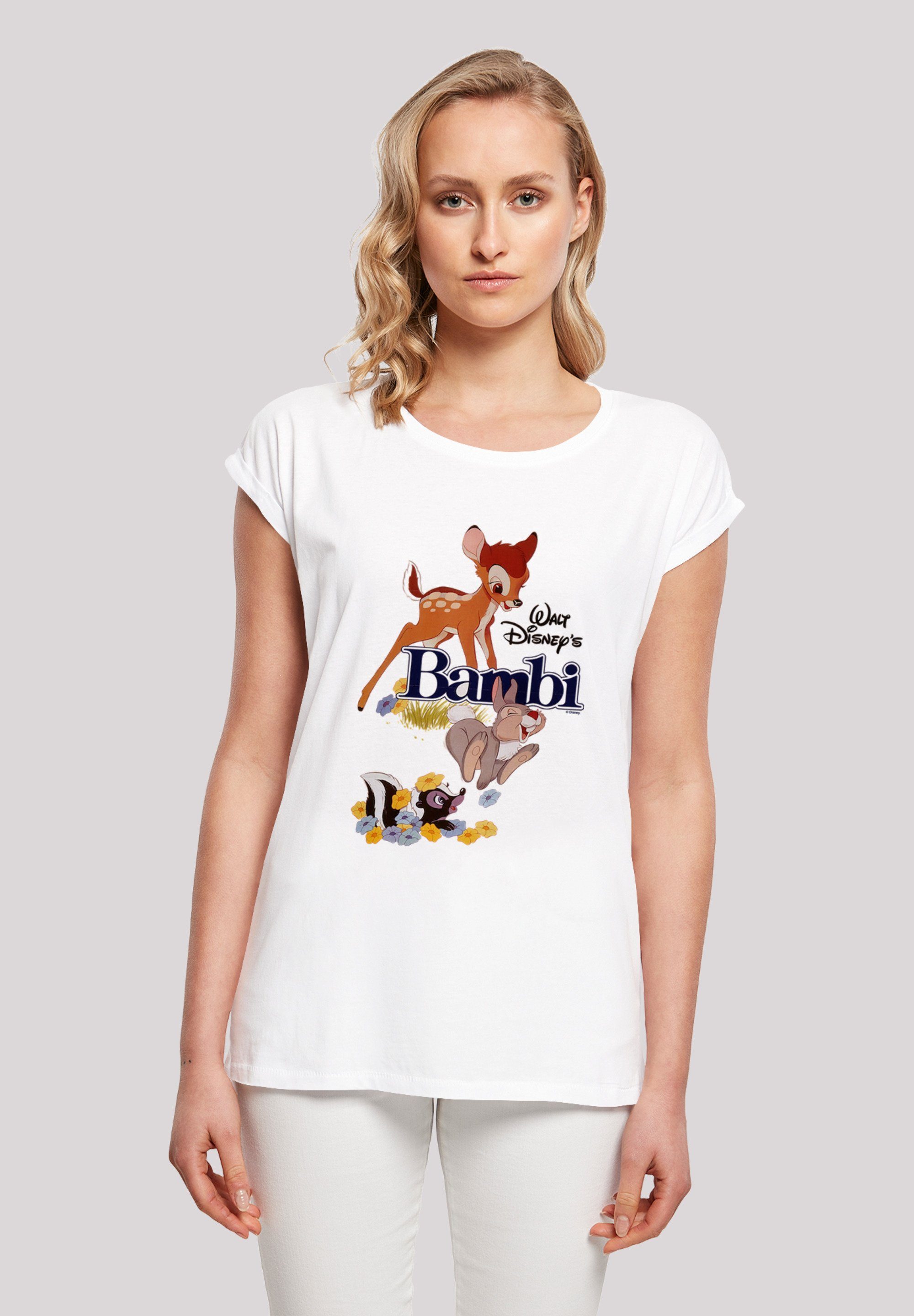 F4NT4STIC T-Shirt Bambi Poster Print, Disney Offiziell T-Shirt lizenziertes