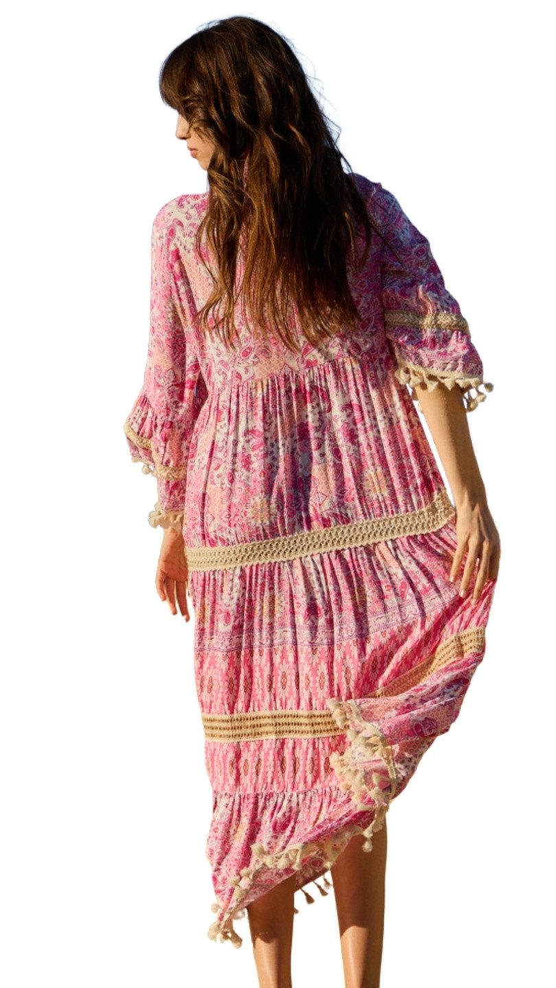 Charis Moda Maxikleid Sommerkleid im Bohéme günstig online kaufen