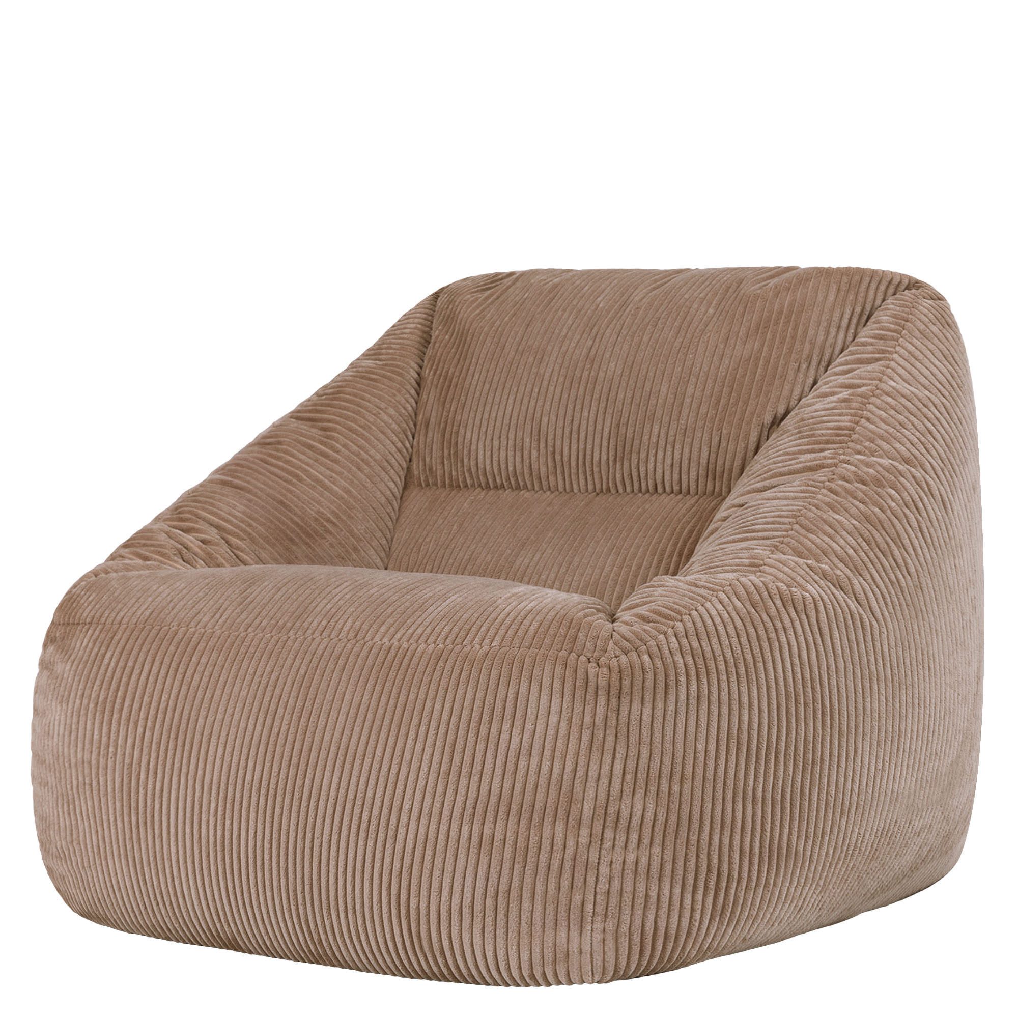 icon Sitzsack Riesen Sessel aus Cord Flauschig „Natalia", Sitzsack XXL, Made in Germany, für Erwachsene & Kinder, für Wohnzimmer