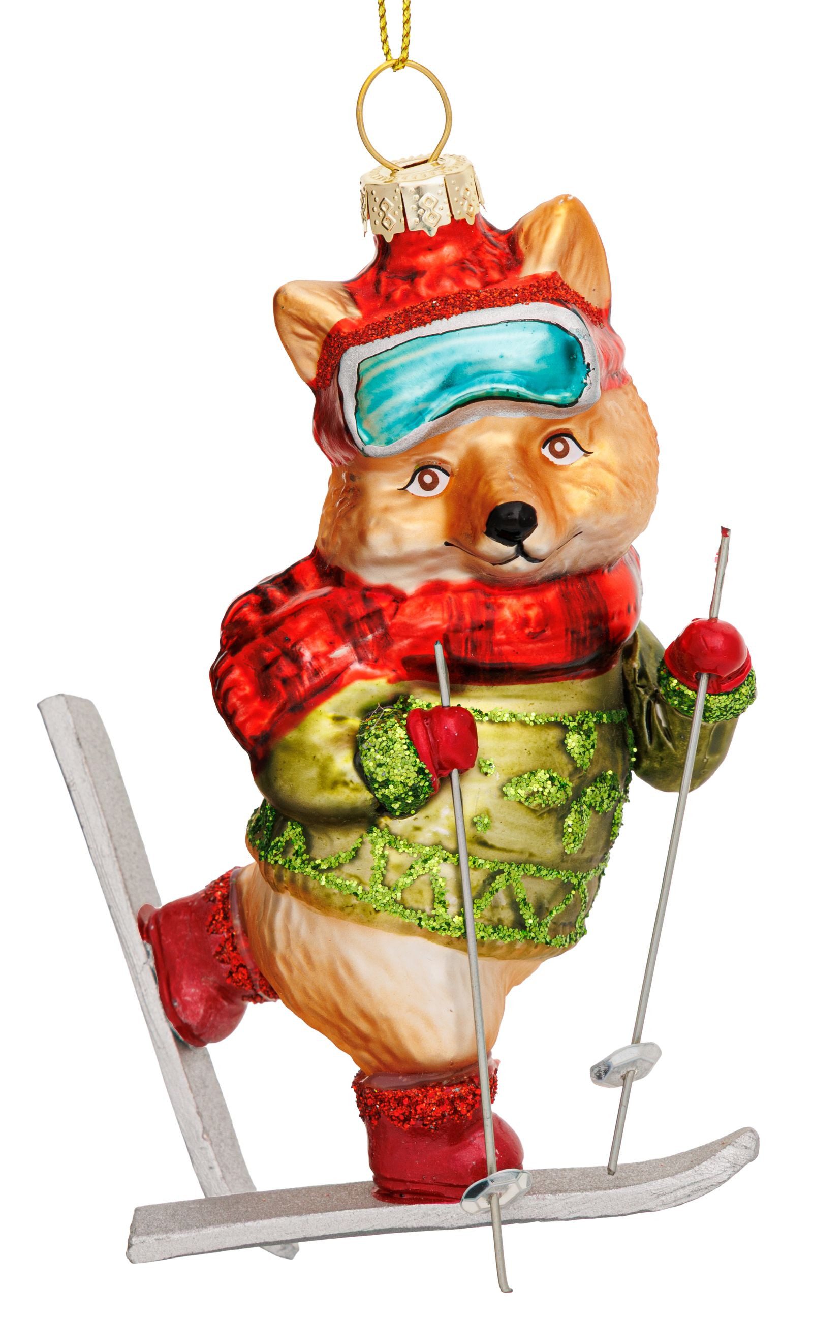 SIKORA Weihnachtsbaumkugel besondere Weihnachtskugel Glas Figur Anhänger – BS, Premium Christbaumschmuck Deko - traditionell & außergewöhnlich