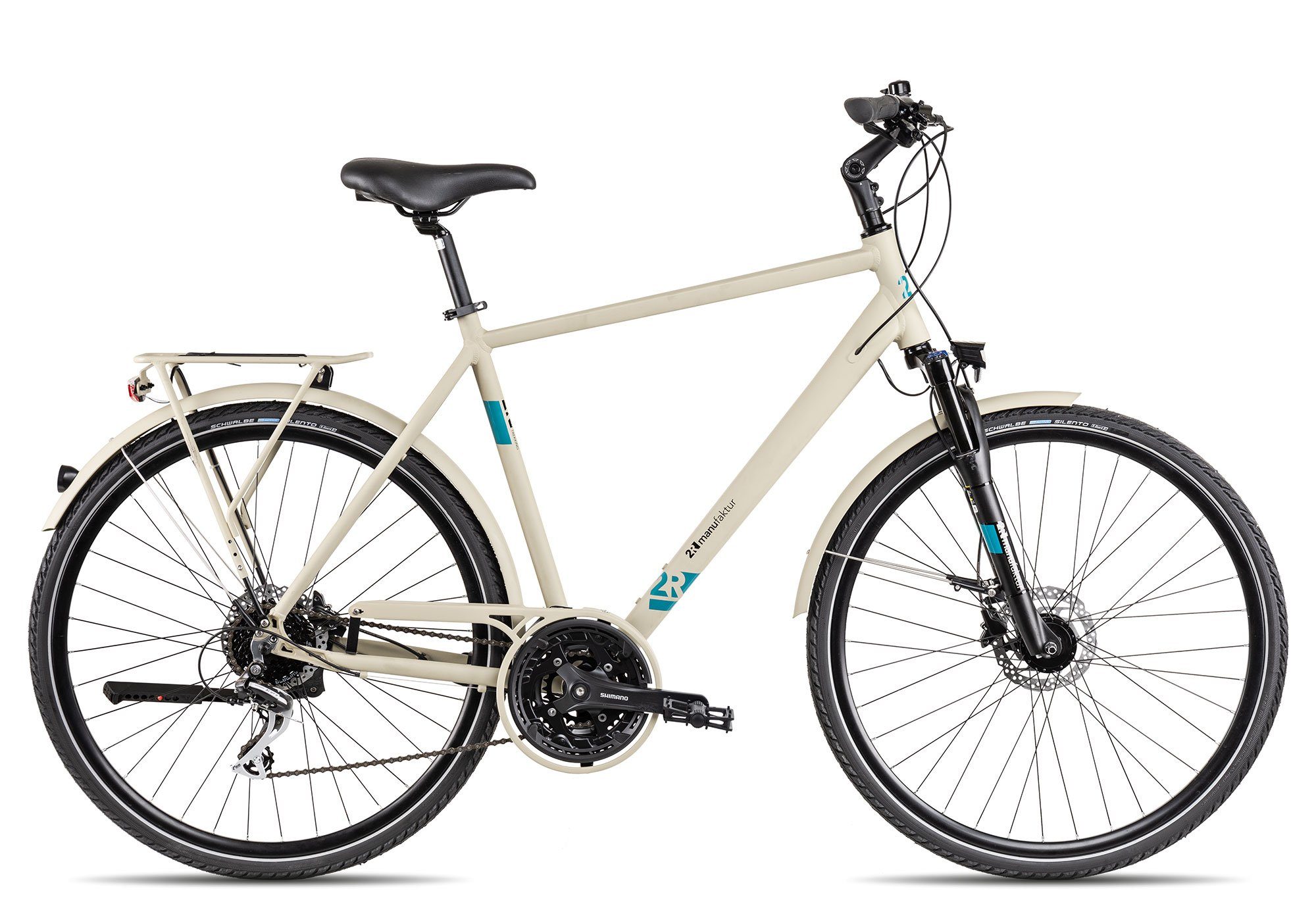 2R Manufaktur Trekkingrad TLX24 2023, 24 Gang Shimano Acera RD-M360 Schaltwerk, Kettenschaltung, Herrenrad 28 Zoll braun/beige darksand | Trekkingräder