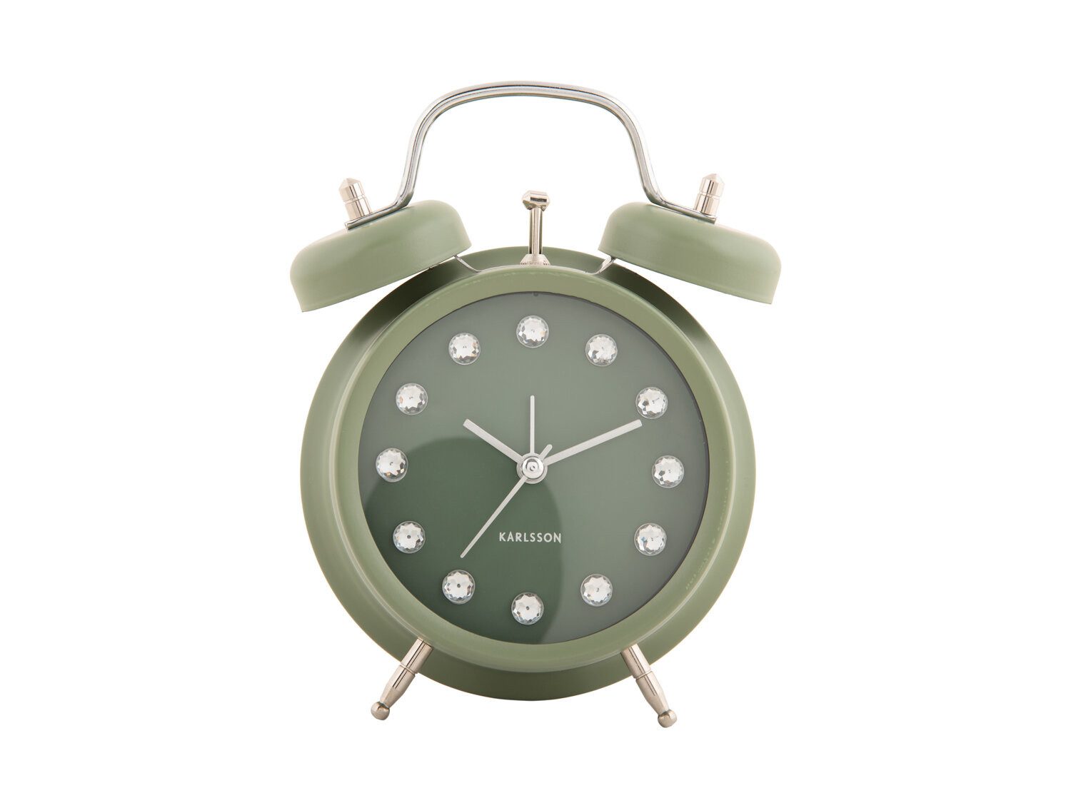 Karlsson Uhr Wecker Glamour GLAM DIAMONDS, Ø 11,8 cm