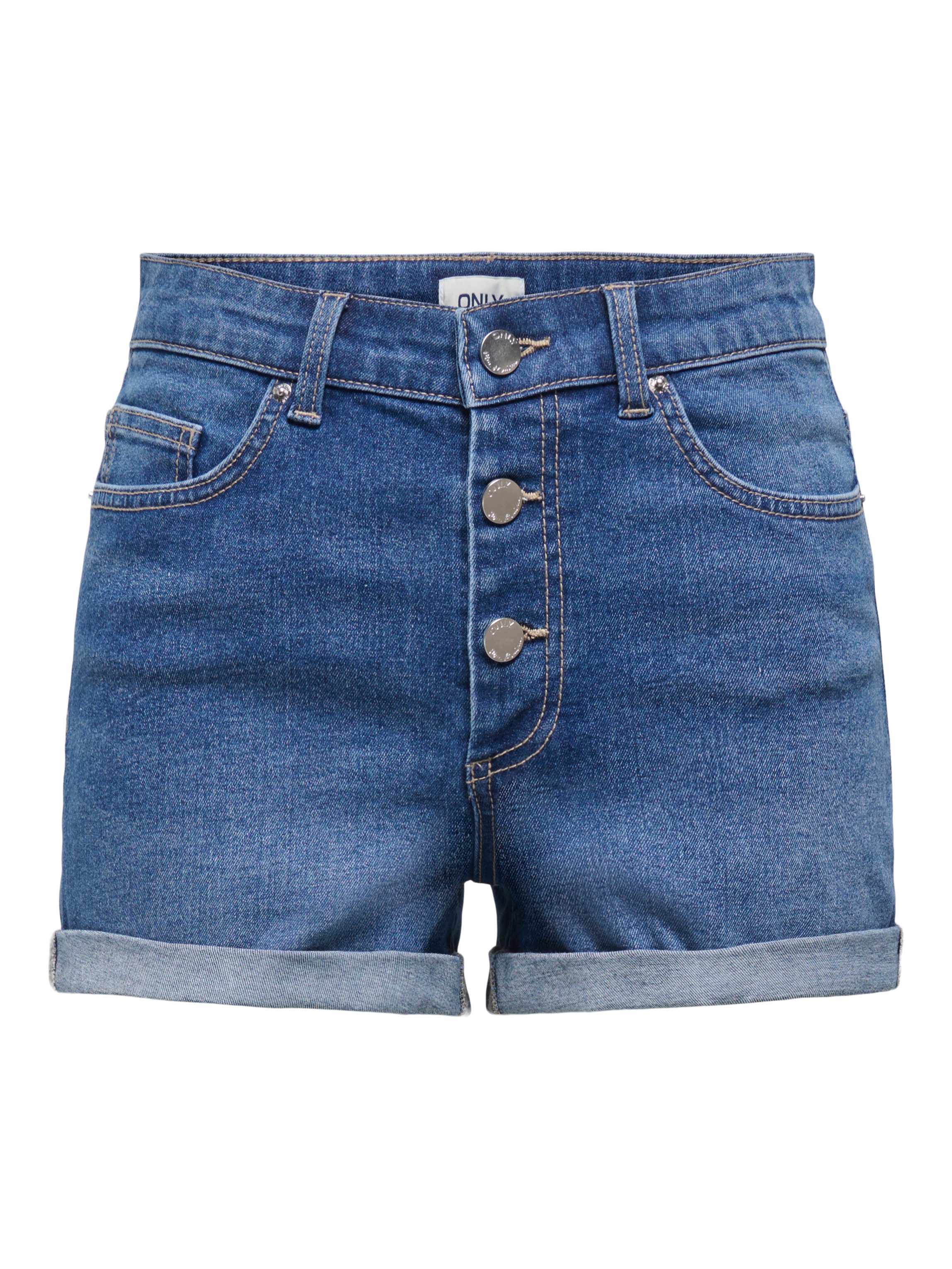 ONLY Jeansshorts ONLJESSIE MID VIS BUT SHORTS DNM Baumwollmischung