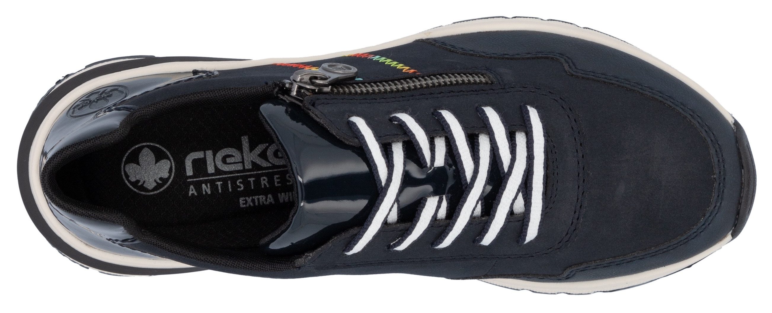 Rieker Wedgesneaker, Freizeitschuh, Halbschuh, Schnürschuh in bequemer Form