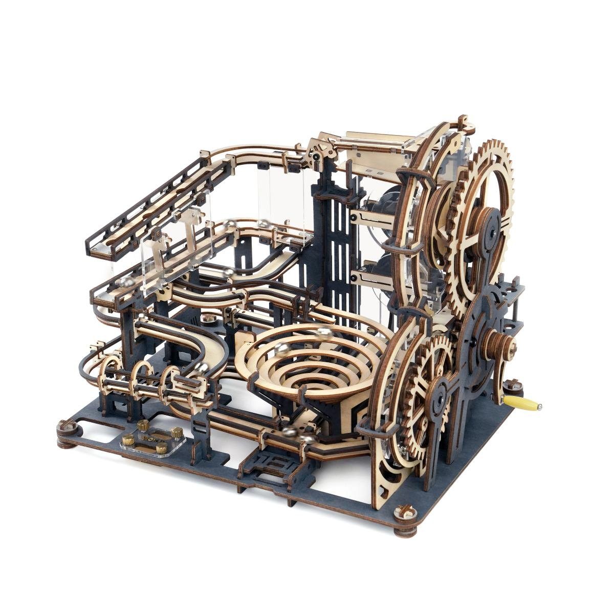 Modellbausatz ROKR Murmelbahn Night City LGA01 3D-Holzpuzzle 294 Teile