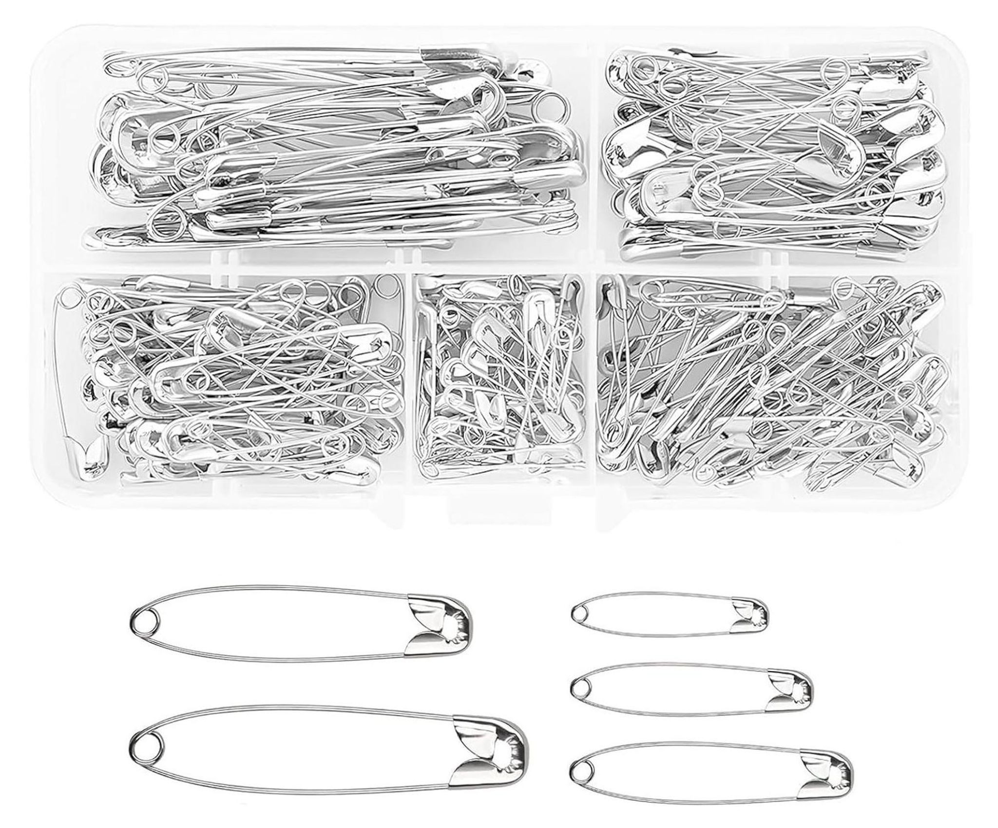 FELIXLEO Sicherheitsnadeln 380 Stück Sicherheitsnadeln Set Sicherheit Pins Safety Pins, 1 St.