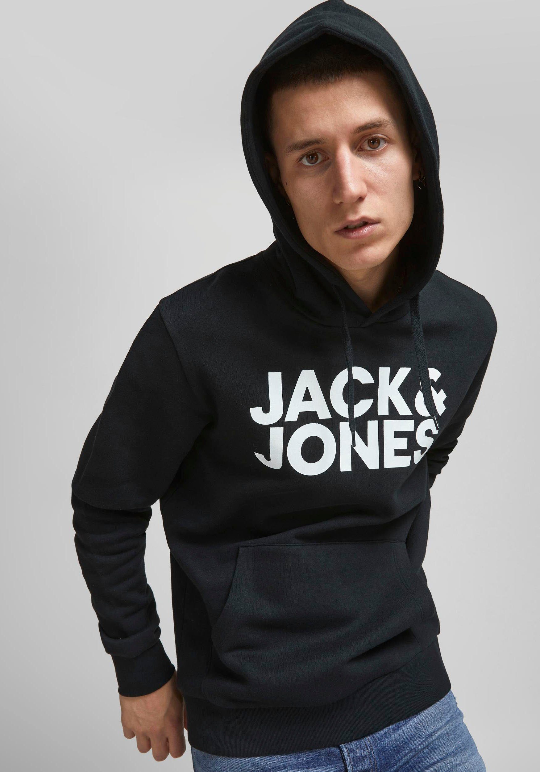 schwarz, Jones HOOD Kapuzensweatshirt navy 2er-Pack) 2-tlg., & Jack CORP LOGO SWEAT (Packung,