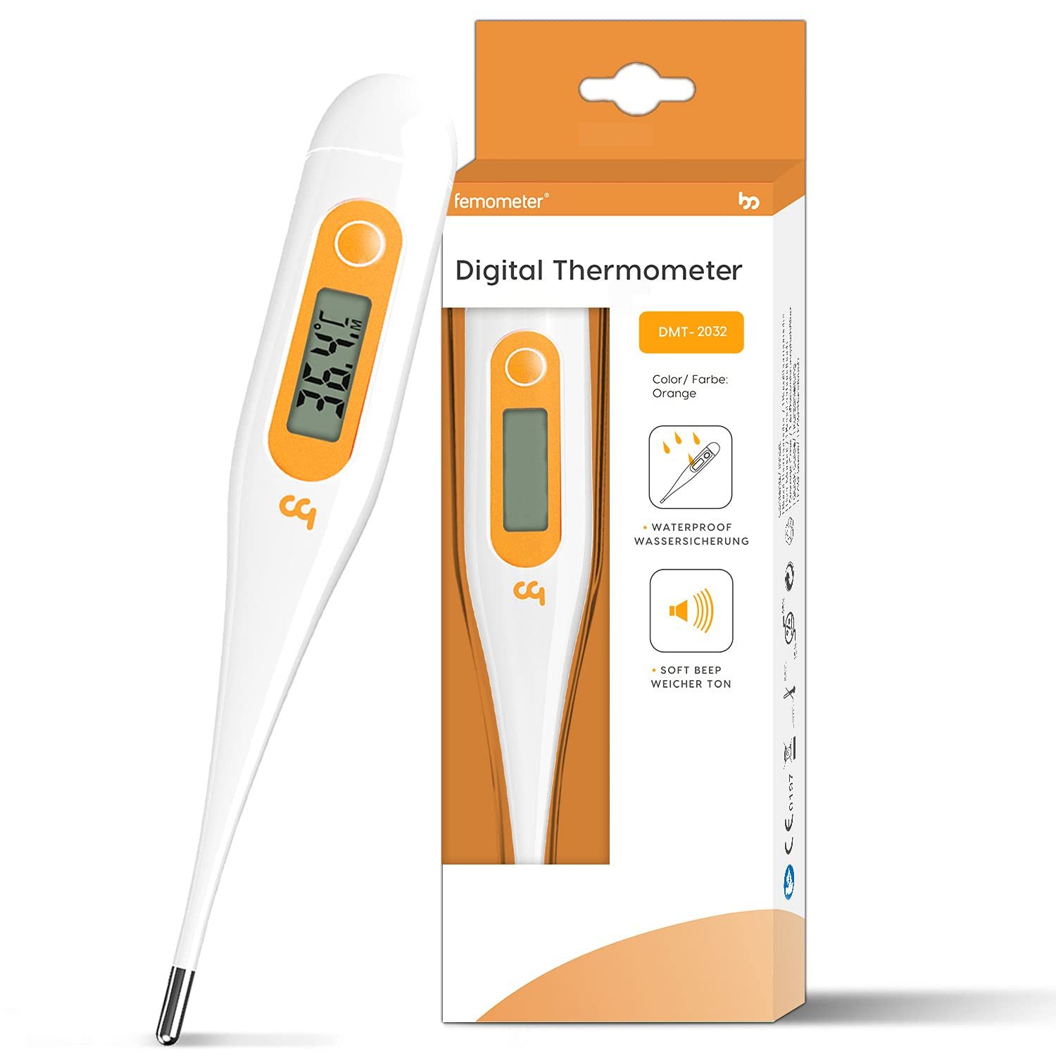 Fieberthermometer 2 St. Digitales Kinder Erwachsene Fieberthermometer Achselthermometer