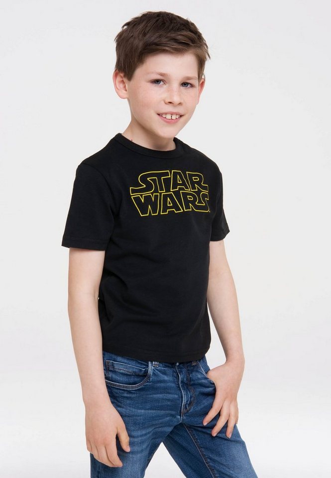 LOGOSHIRT T-Shirt Star Wars mit lizenziertem Design, Rundhalsausschnitt  bietet einen angenehmen Tragekomfort