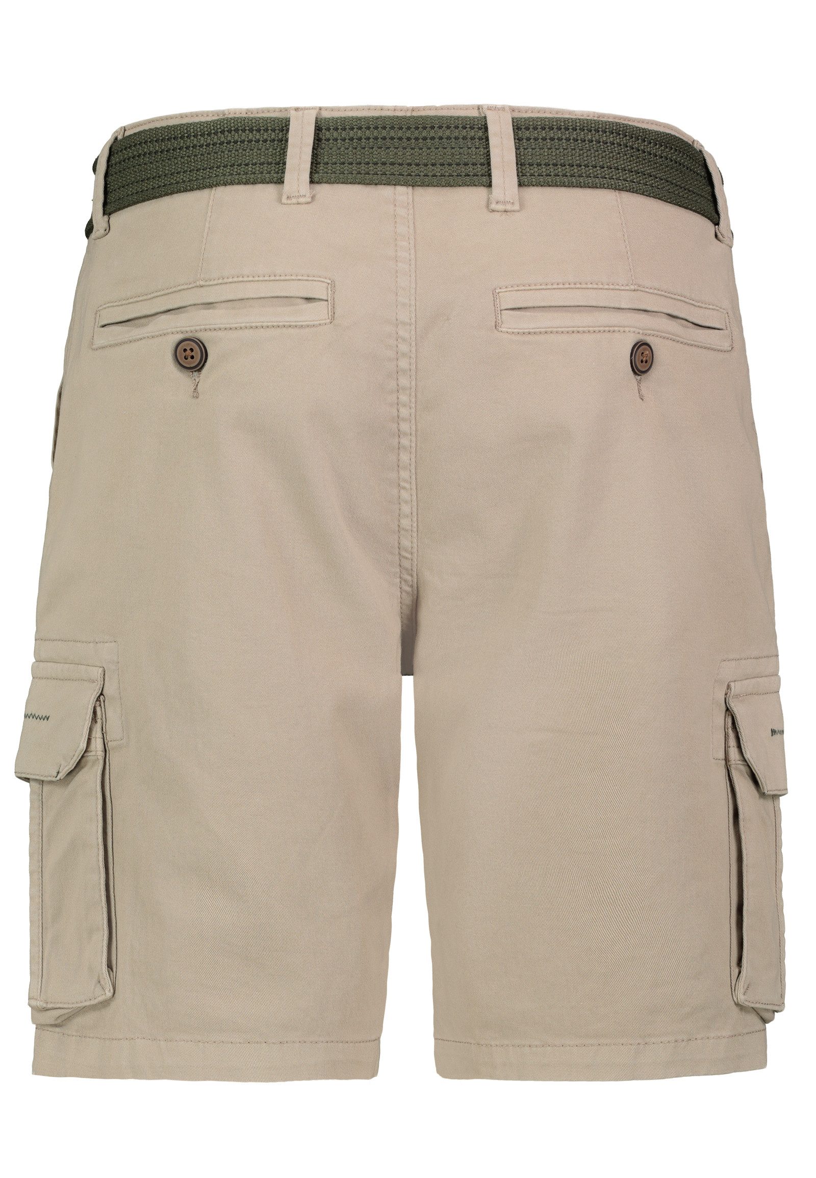 Eight2Nine Cargoshorts Kurzes Design für Herren Baumwolle Regular Fit unifarben wärmend Reißverschluss – Bild 4 von 5