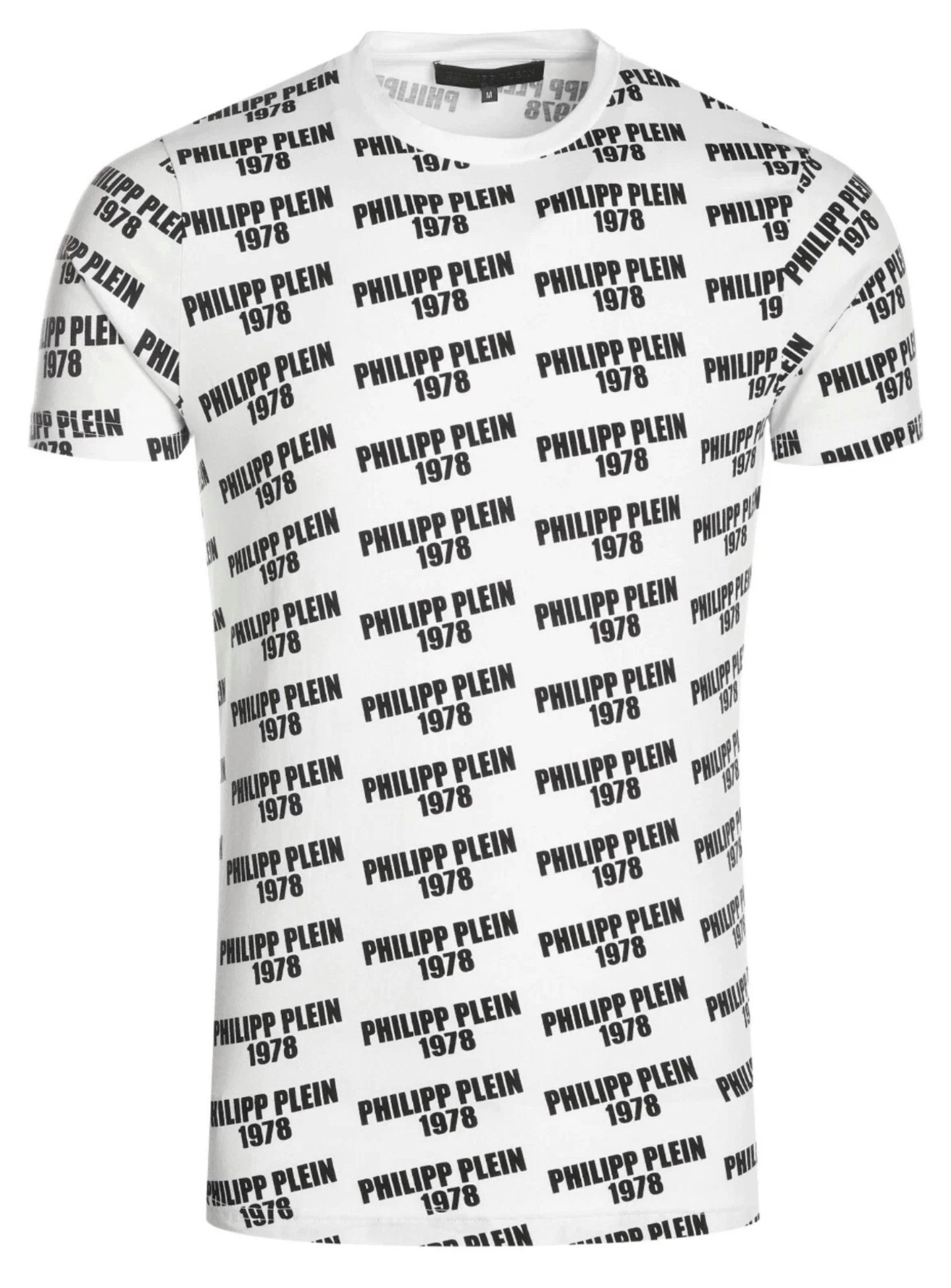 PHILIPP PLEIN T-Shirt Multi Logo Slim Fit Baumwolle Stretch Ideal für Streetwear, Freizeit, Urlaub und City-Looks – Bild 2 von 5