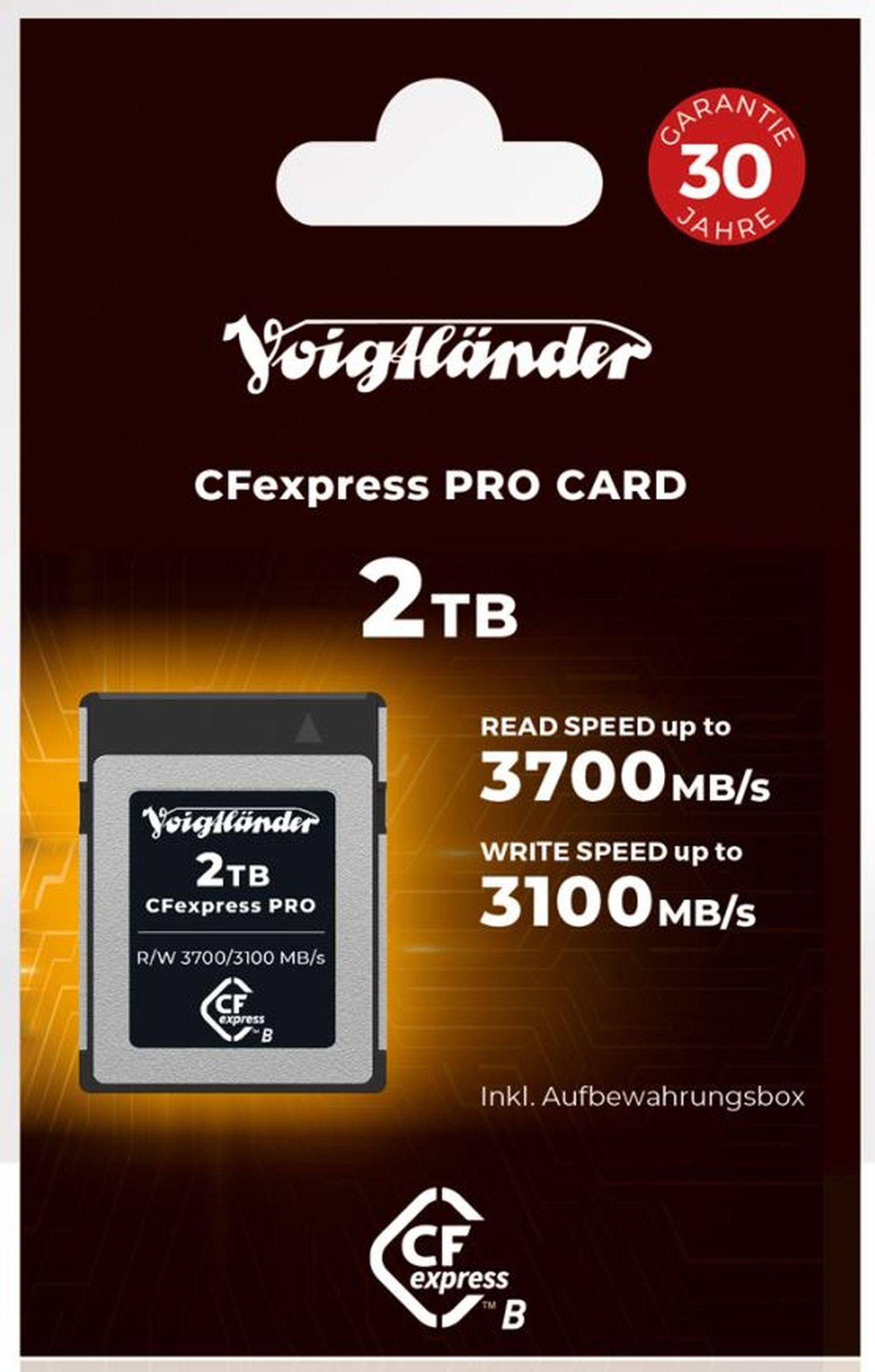 Voigtländer CFexpress Professional 2TB Typ-B Speicherkarte