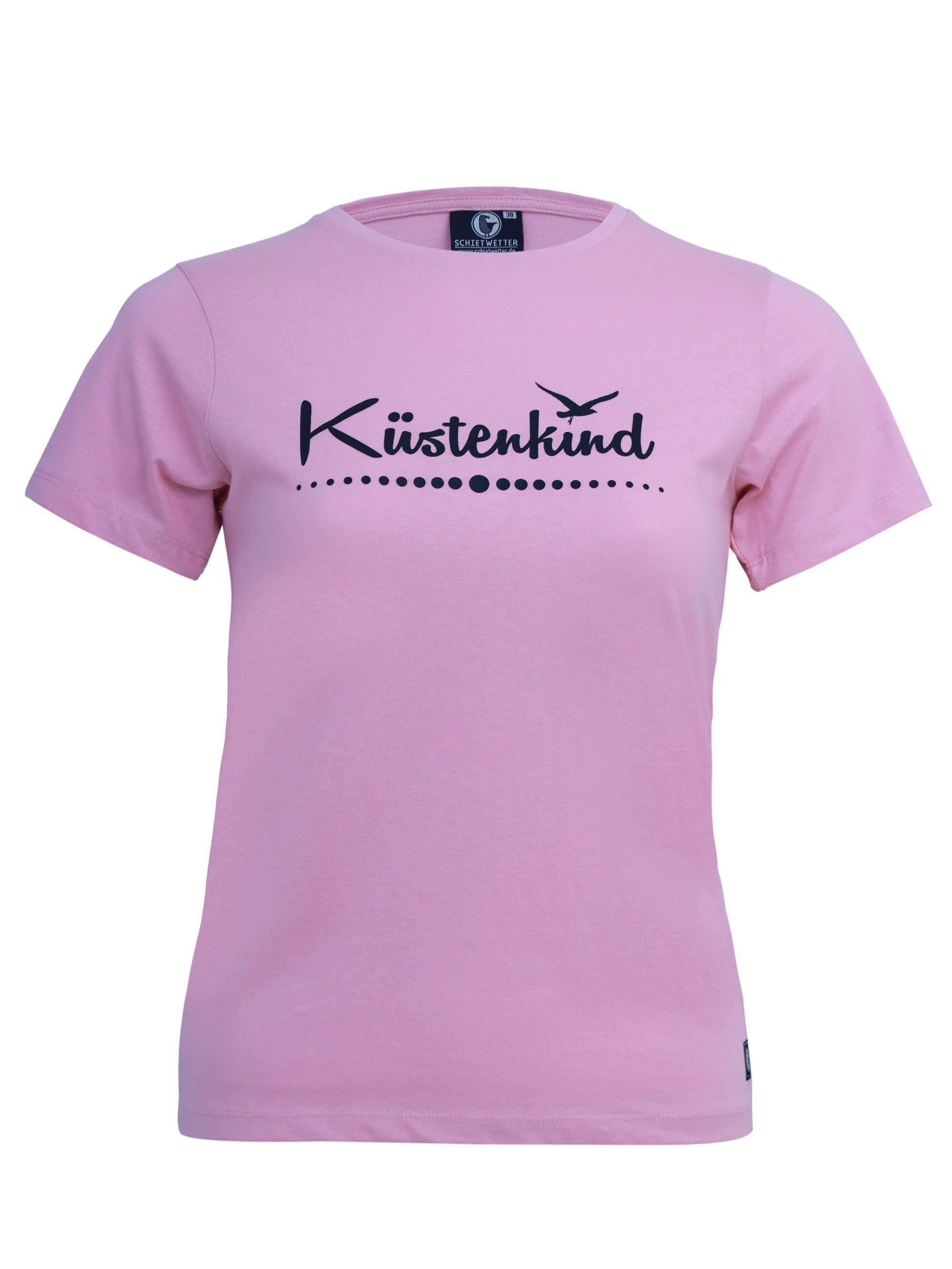 Schietwetter T-Shirt Damen "Küstenkind" (1-tlg) Baumwolle günstig online kaufen