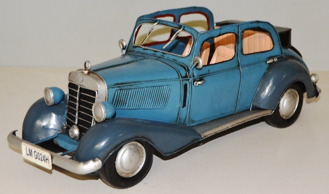 Modellauto Blechauto Modellauto Oldtimer Mercedes-Benz 170 V Cabrio L 34 cm
