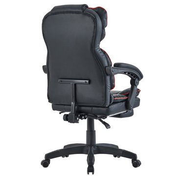 TRISENS Chefsessel Rafael (1 Stück), Bürostuhl mit extra Polsterung Home Office Chair im Lederoptik-Design