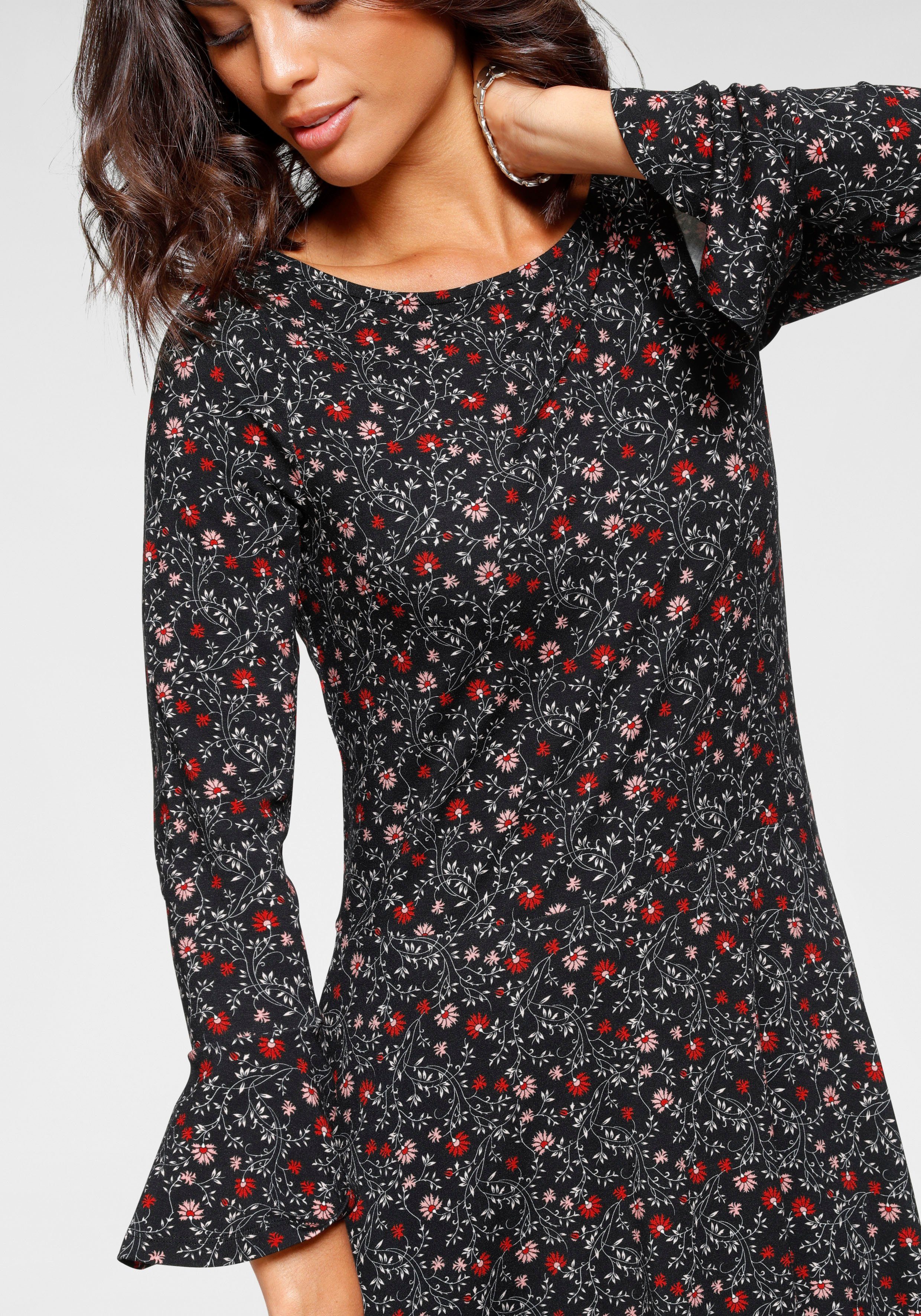 Laura Scott Jerseykleid festliche Anlässe, langes Kleid, elegant, aus Viskosemischung