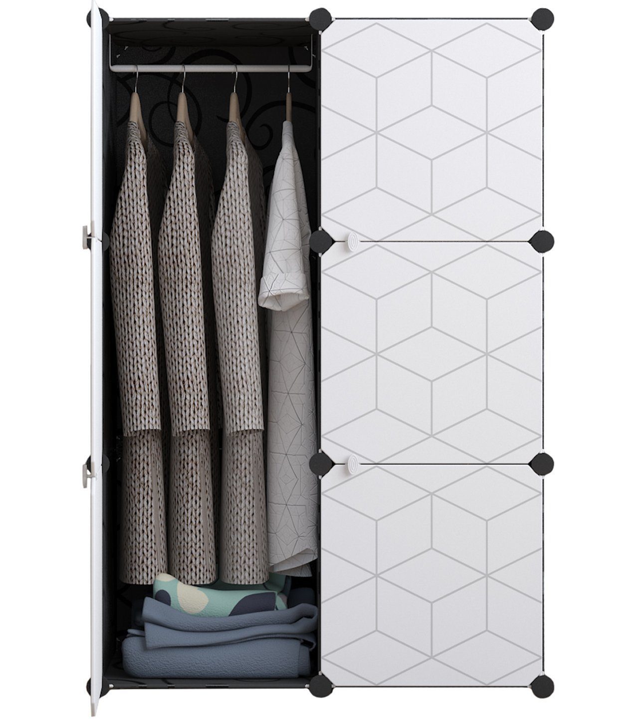 Home Collective Kleiderschrank Modular, Kombischrank, Steckregal, günstig online kaufen