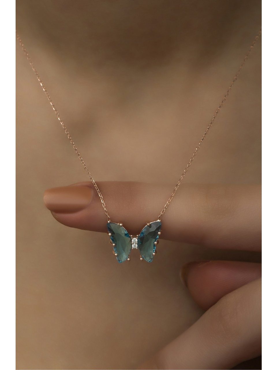 Nisan Kette und Anhänger Set, 925 Sterling Silber Schmetterling Halskette – günstig online kaufen