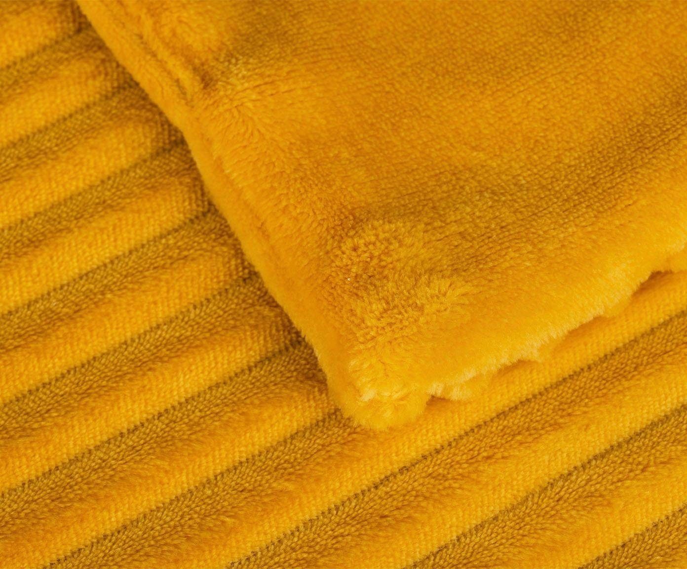 Wohndecke Cordoptik, Gözze, mit Glanzeffekt, Kuscheldecke günstig online kaufen