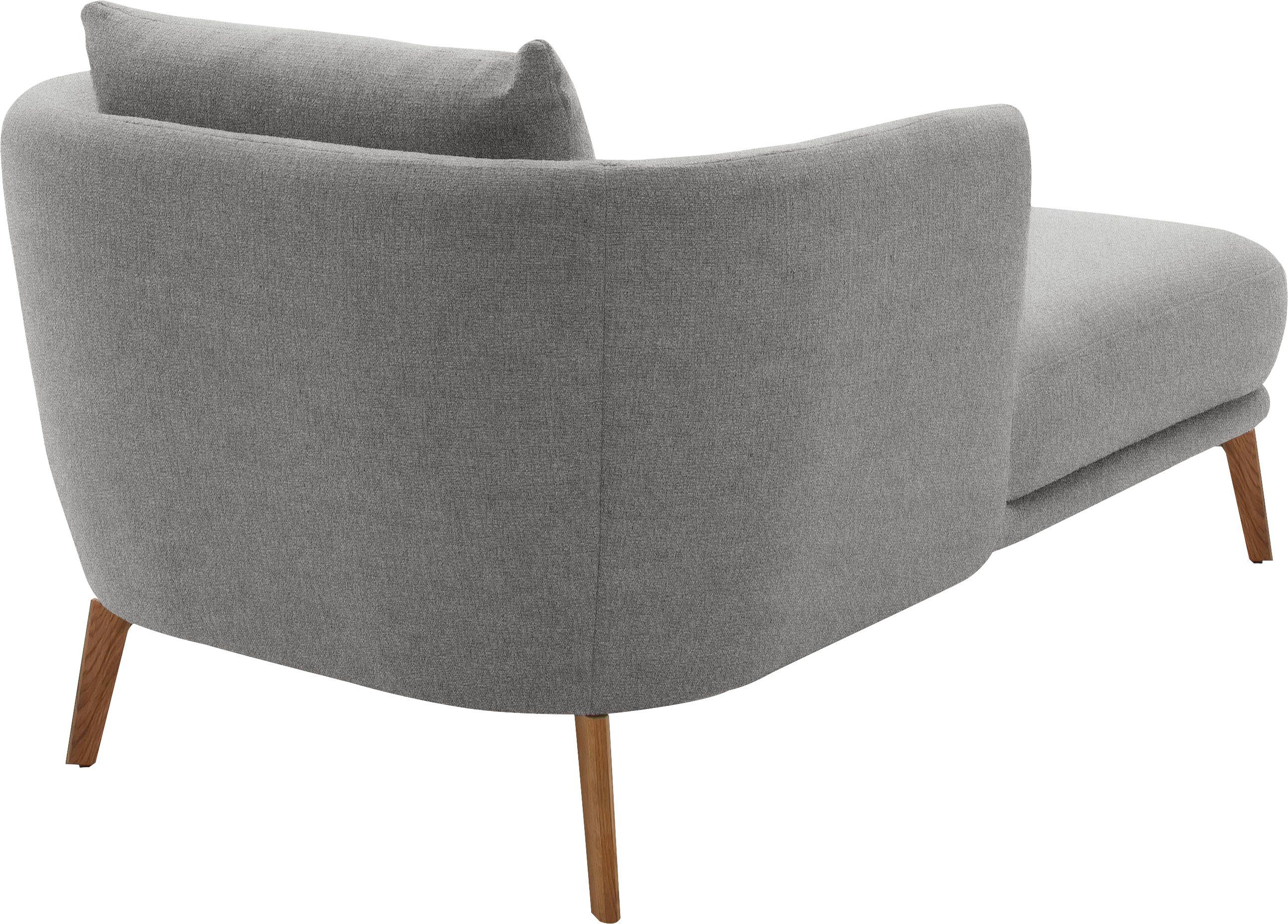 SCHÖNER WOHNEN-Kollektion Chaiselongue Pearl - 5 Jahre Hersteller-Garantie, auch in Bouclé. Füße Massivholz, Loveseat und Loungesessel, Maße (B/H/T): 101/71/161 cm