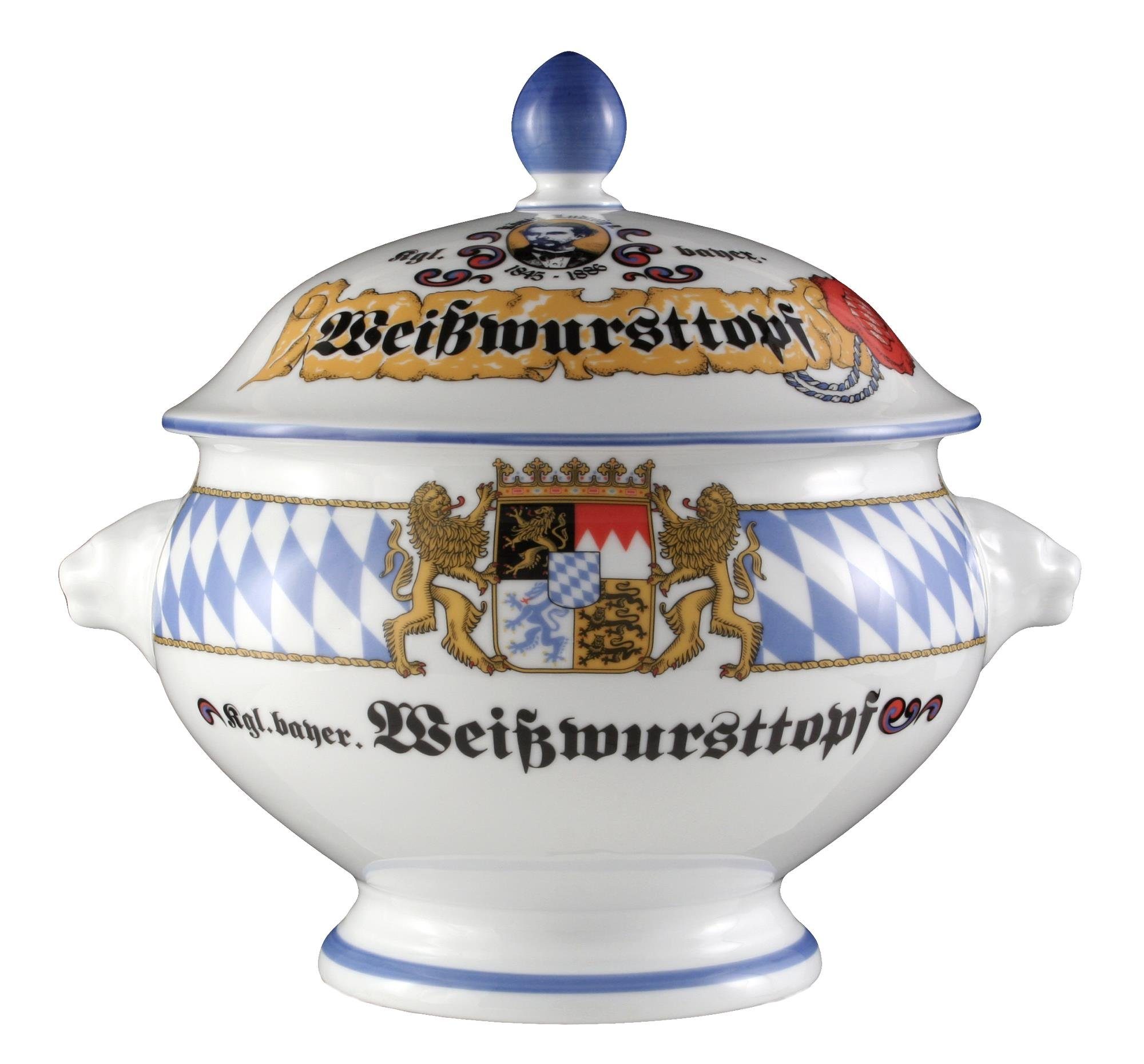 Seltmann Weiden Geschirr-Set Terrine Löwenkopf mit Deckel 2,00 l Compact Bayern 27110 von Seltmann, Porzellan