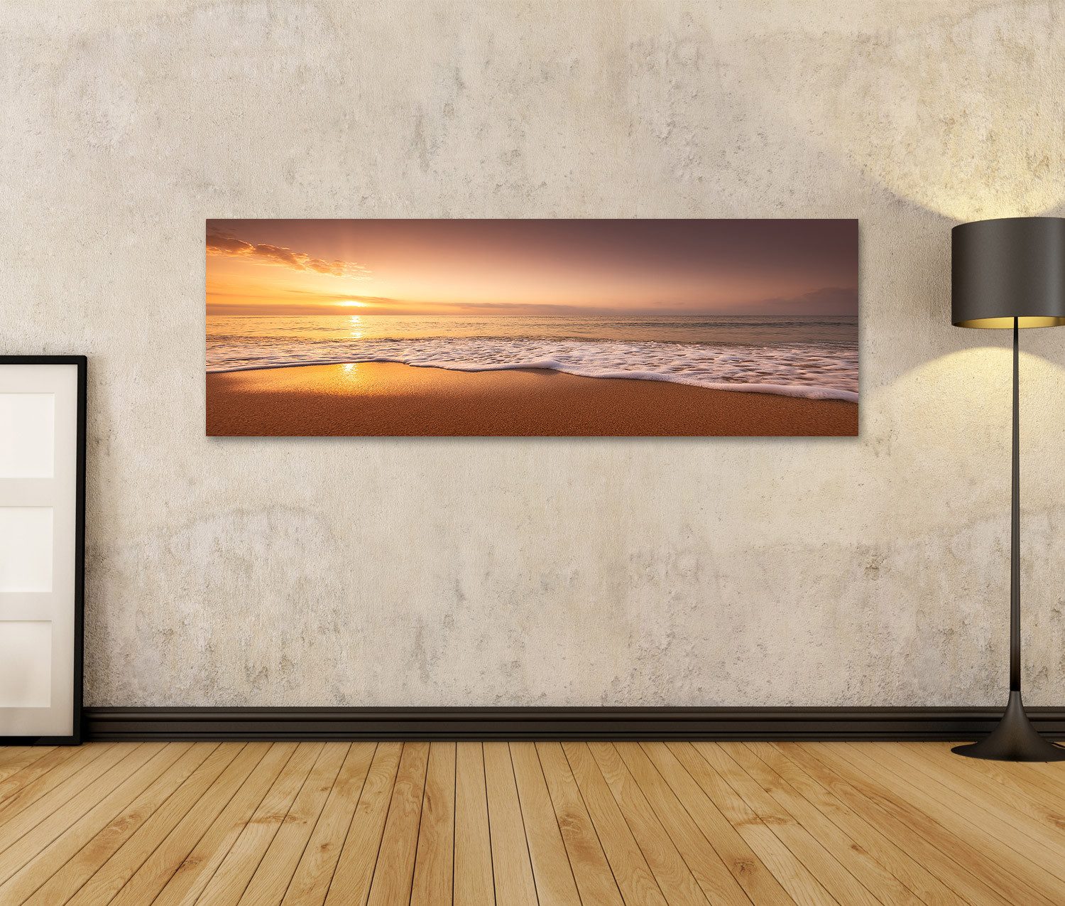 islandburner Leinwandbild Goldener Sonnenaufgang Über Dem günstig online kaufen