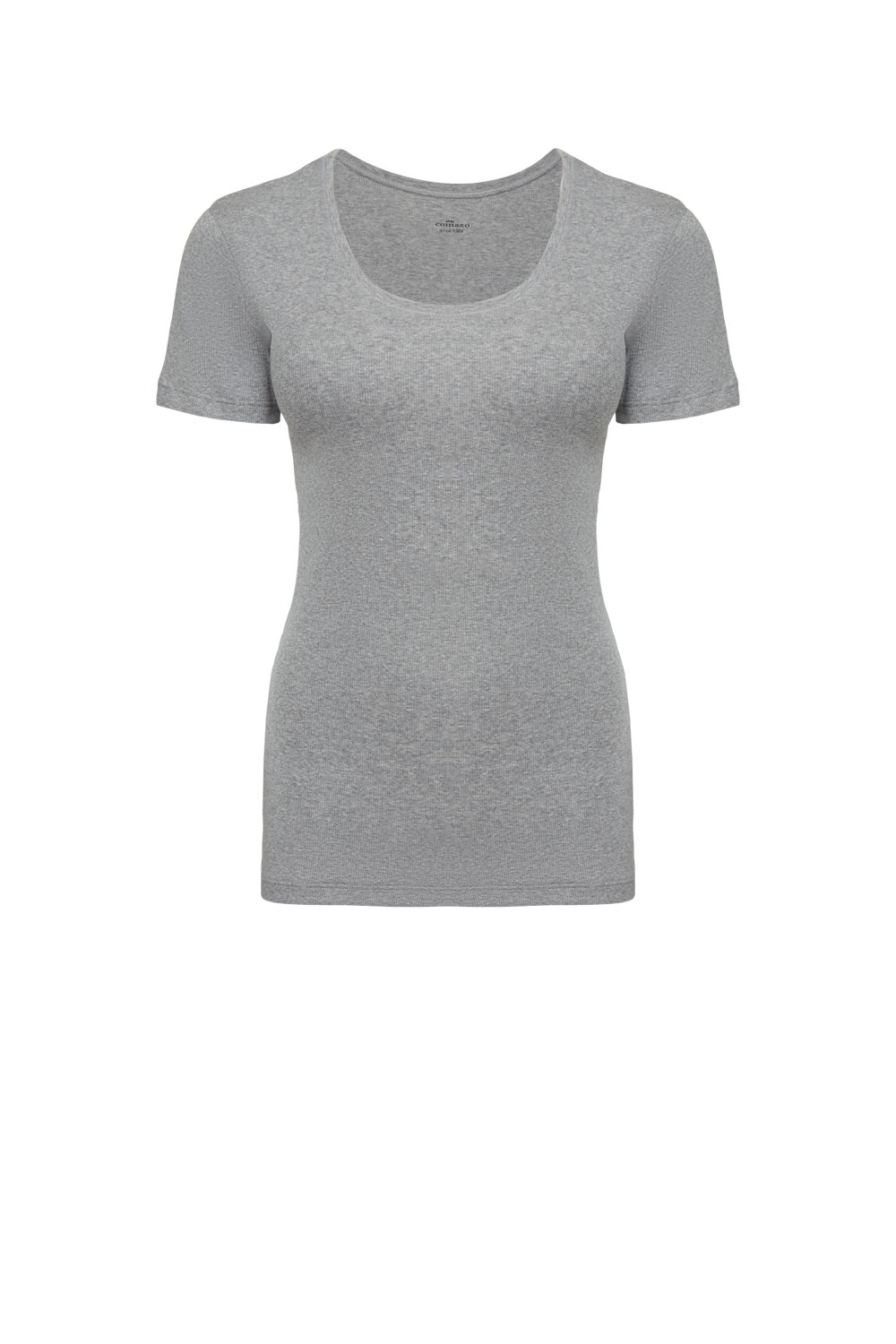 Kurzarmshirt aus Feinripp