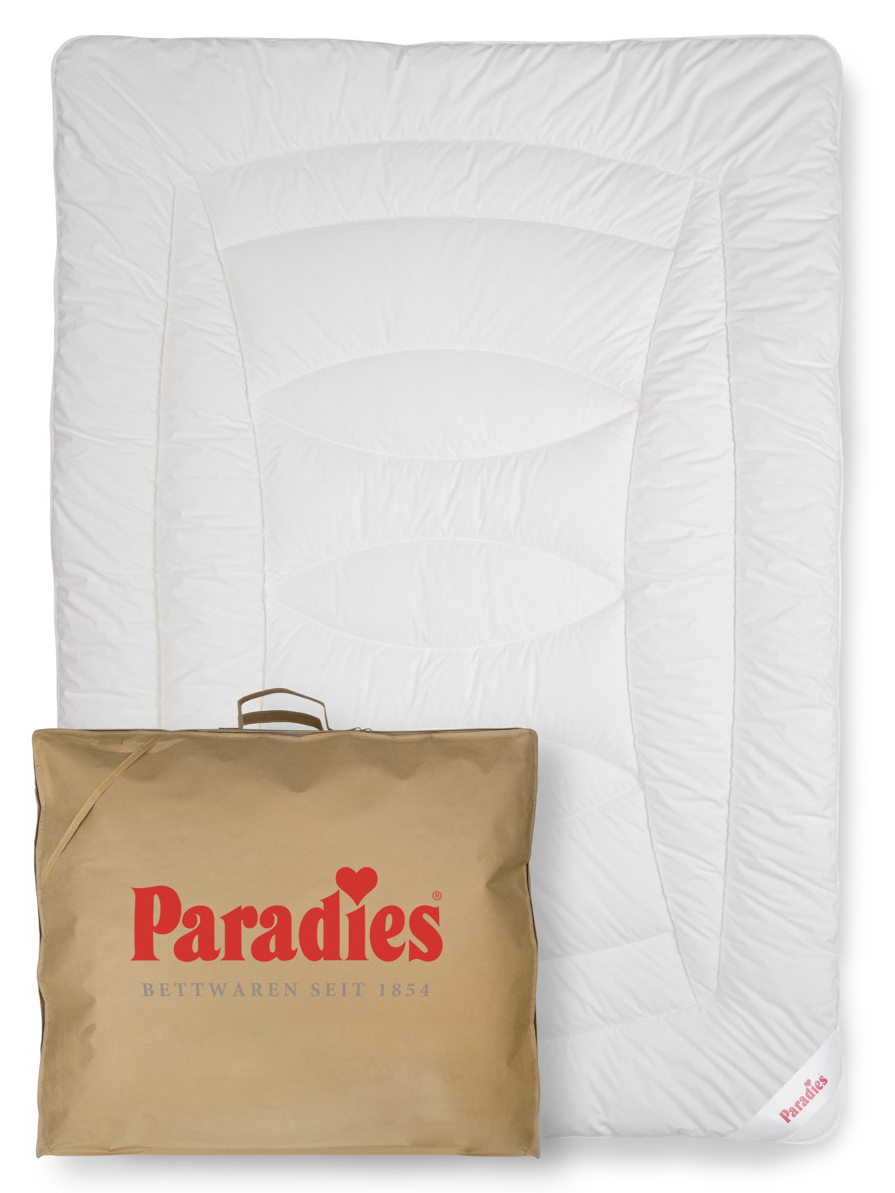 Paradies Kunstfaserbettdecke Avera, Bettdecke mit Lyocell, Füllung: 80% Polyester, 20% Lyocell, Bezug: 100% Baumwolle, atmungsaktive Lyocell Ganzjahresdecke