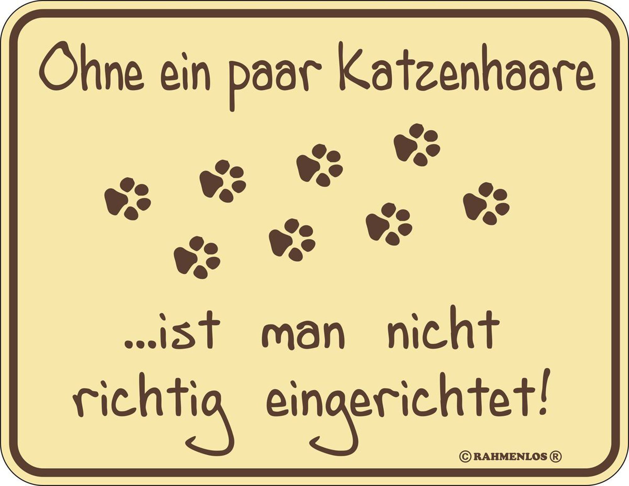 Magnet Ohne ein paar Katzenhaare - Magnete - ist man nicht eingerichtet