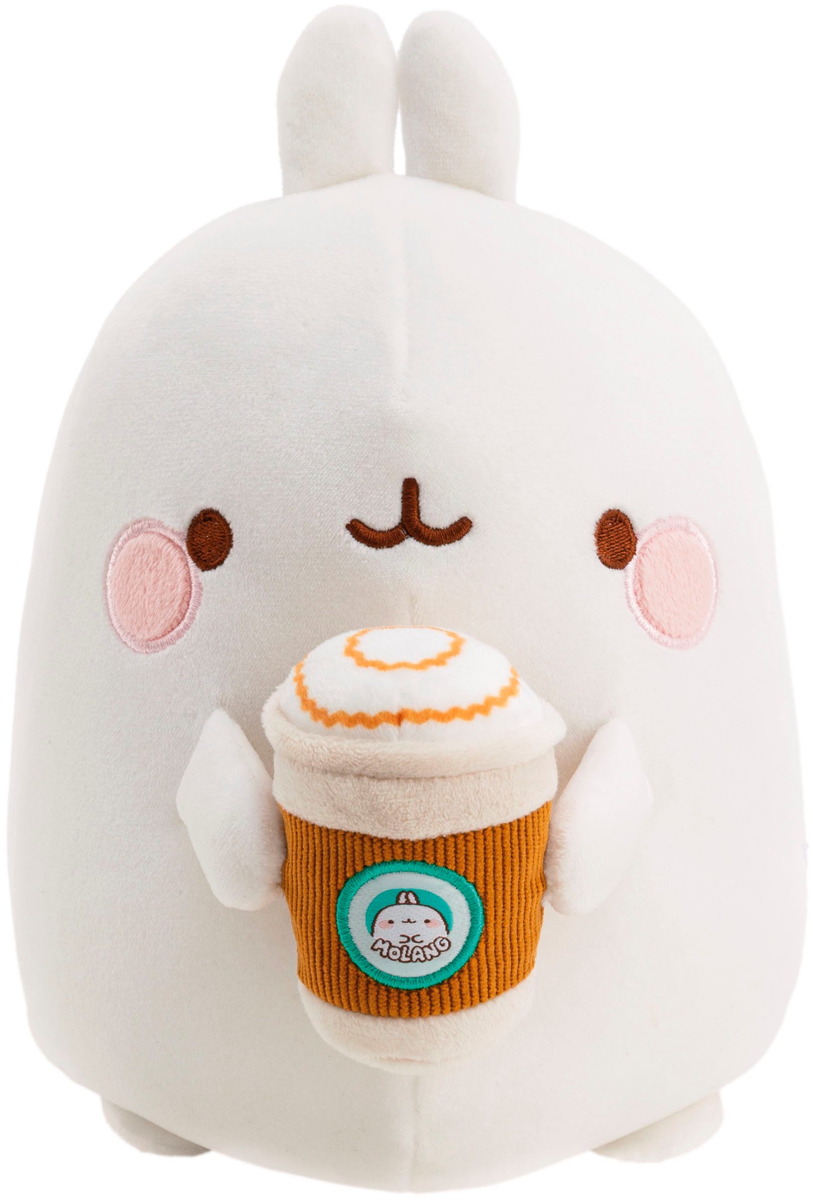 Nici Kuscheltier MOLANG mit Kaffeebecher