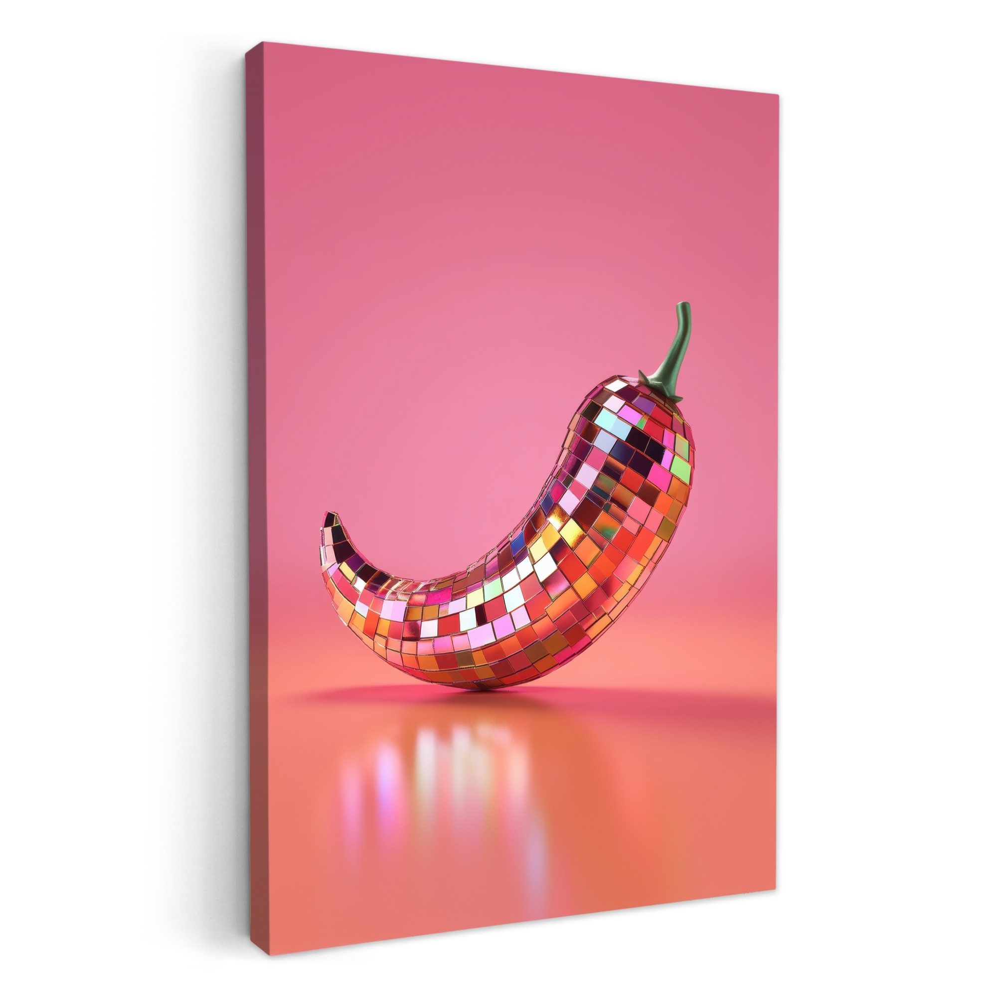 OneMillionCanvasses® Leinwandbild Paprika - Disco - günstig online kaufen