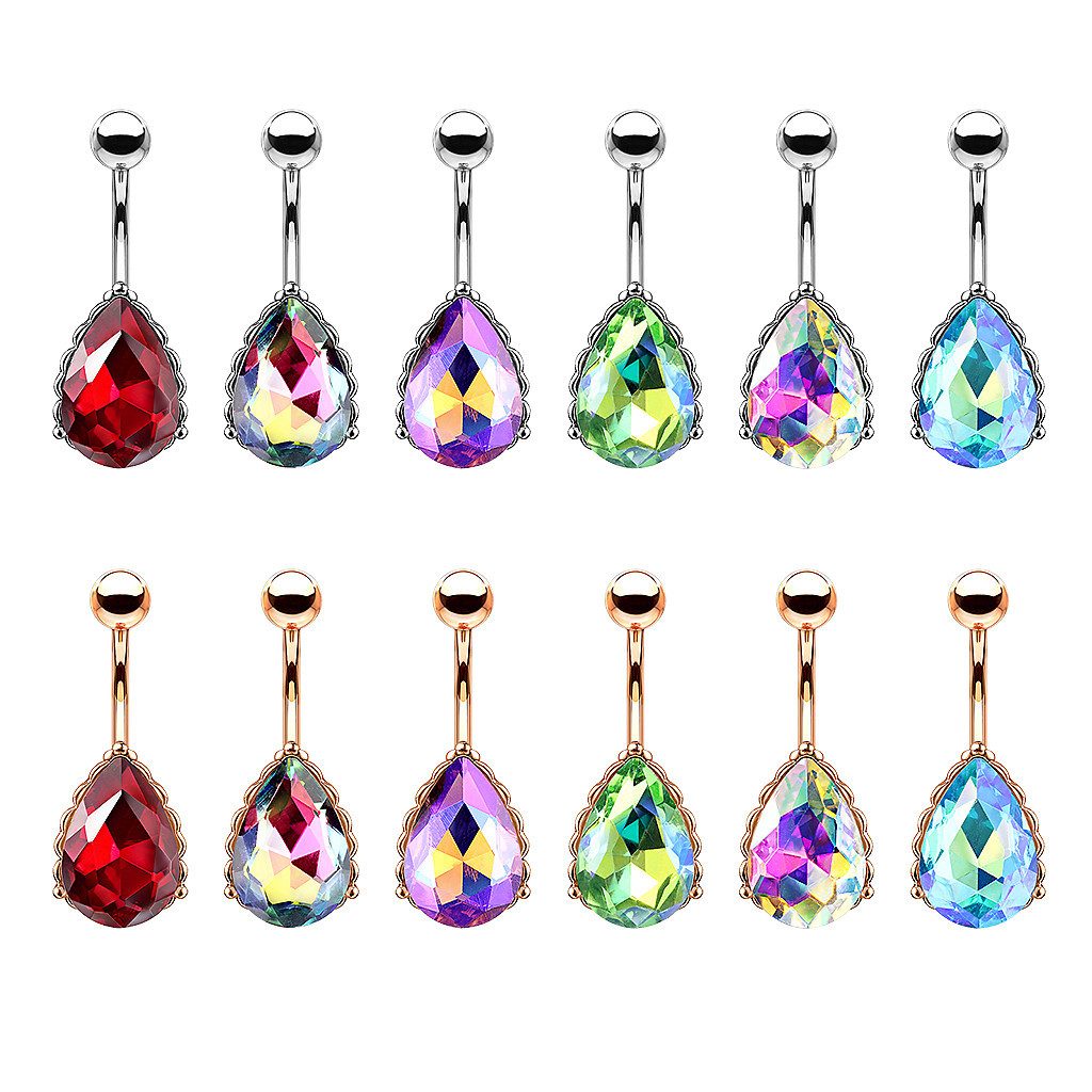 Taffstyle Bauchnabelpiercing Banane Piercing Vintage Zirkonia günstig online kaufen