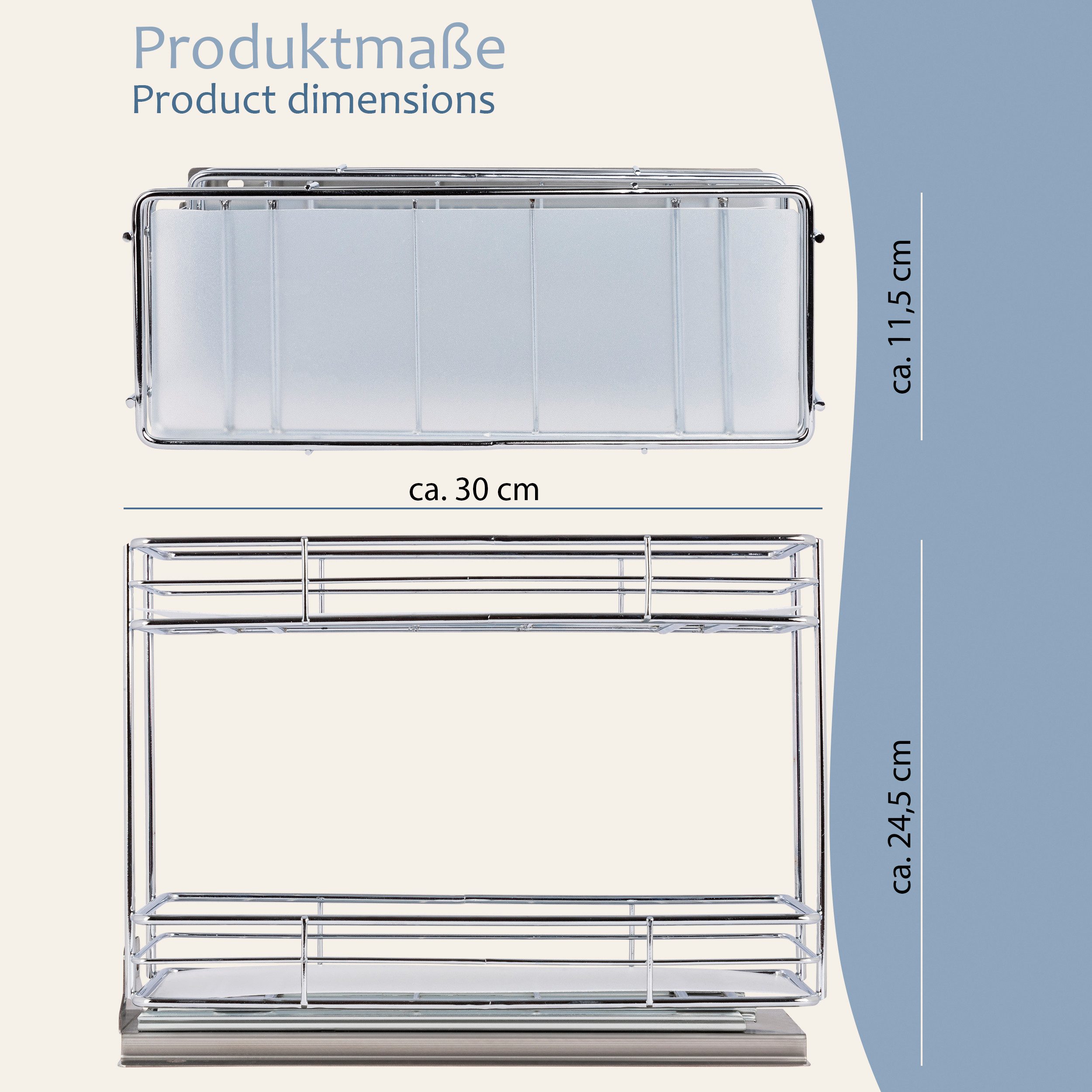 ONVAYA Gewürzregal ausziehbar, Gewürzständer aus Edelstahl günstig online kaufen