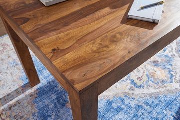 KADIMA DESIGN Esstisch Esszimmertisch Massiv – Quadratische Tischplatte mit Holzmaserung