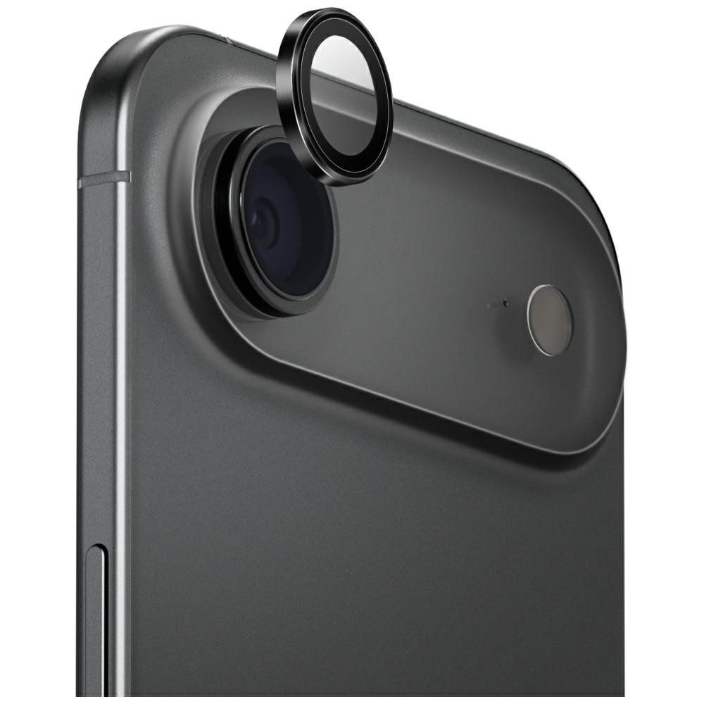 UNIQ Kameraschutzglas Objektivschutz Linsenschutz Kameraglas für Apple iPhone Air, Spar-Set, 1 Stück, 9H-Glas, Aluminiumrahmen, kratzfest, Applikator