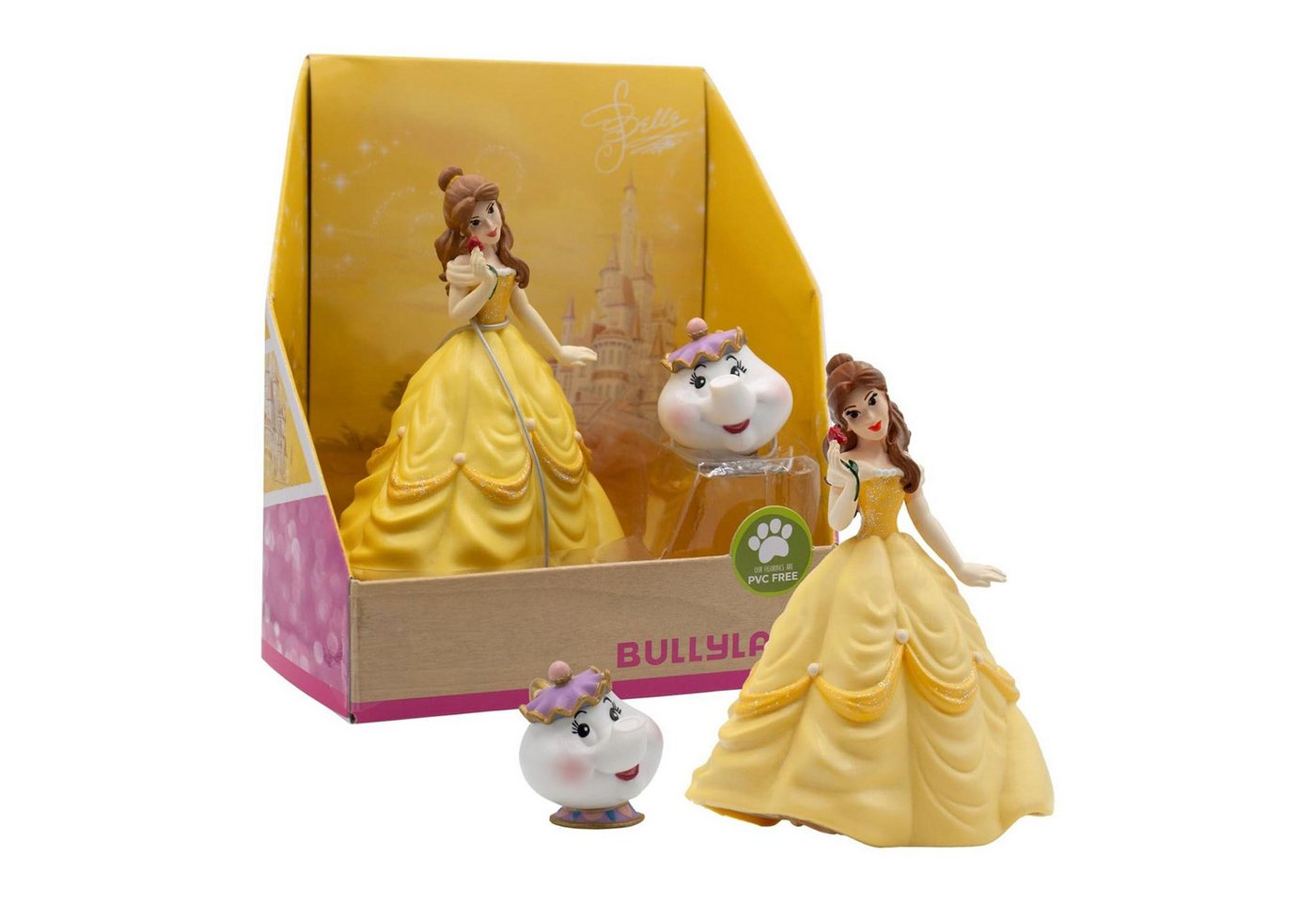 BULLYLAND Spielfigur Belle und Madame Pottine (13436) - Die Schöne und Das Biest