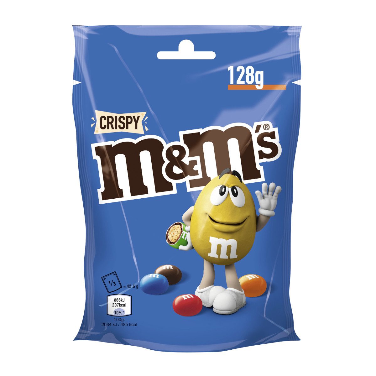 M&M's Schokolade, M&M'S Crispy Knusperreiskern in Milchschokolade Packung 128g