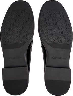 Calvin Klein RUBBER SOLE LOAFER W/HW Loafer Anzugschuh, Businessschuh, Slipper mit feiner Schmuckspange