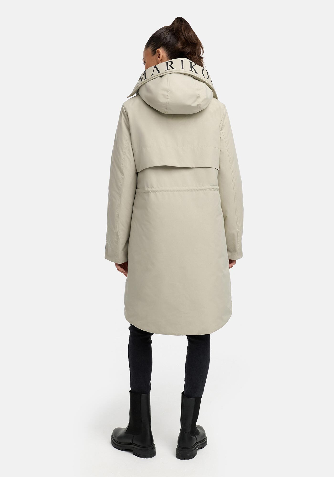 Marikoo Winterjacke Anoukaa langer Parka mit abnehmbarer Kapuze – Bild 4 von 5