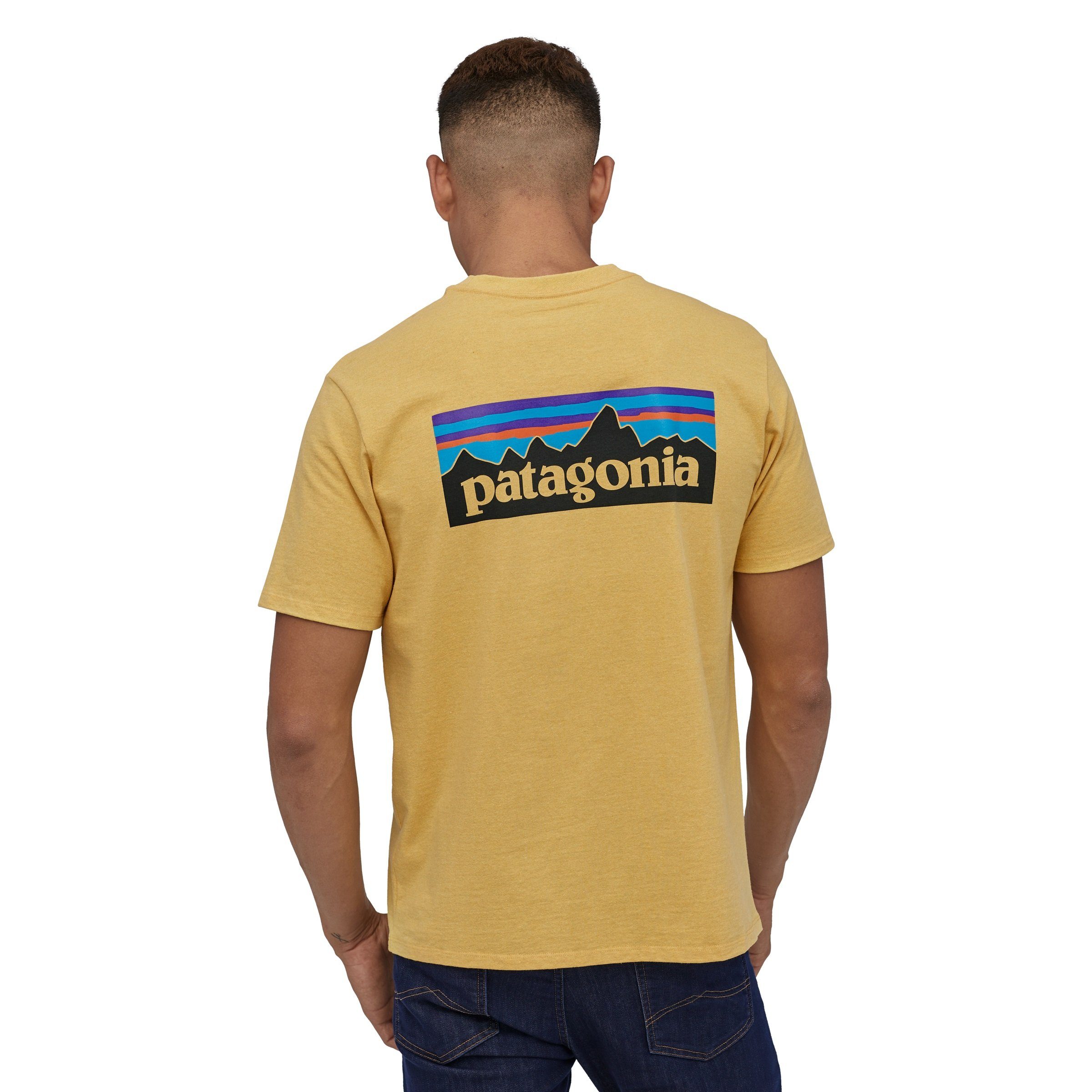 T-Shirt Adult Patagonia grey Herren Logo Patagonia P-6 Responsibili-Tee T-Shirt plume