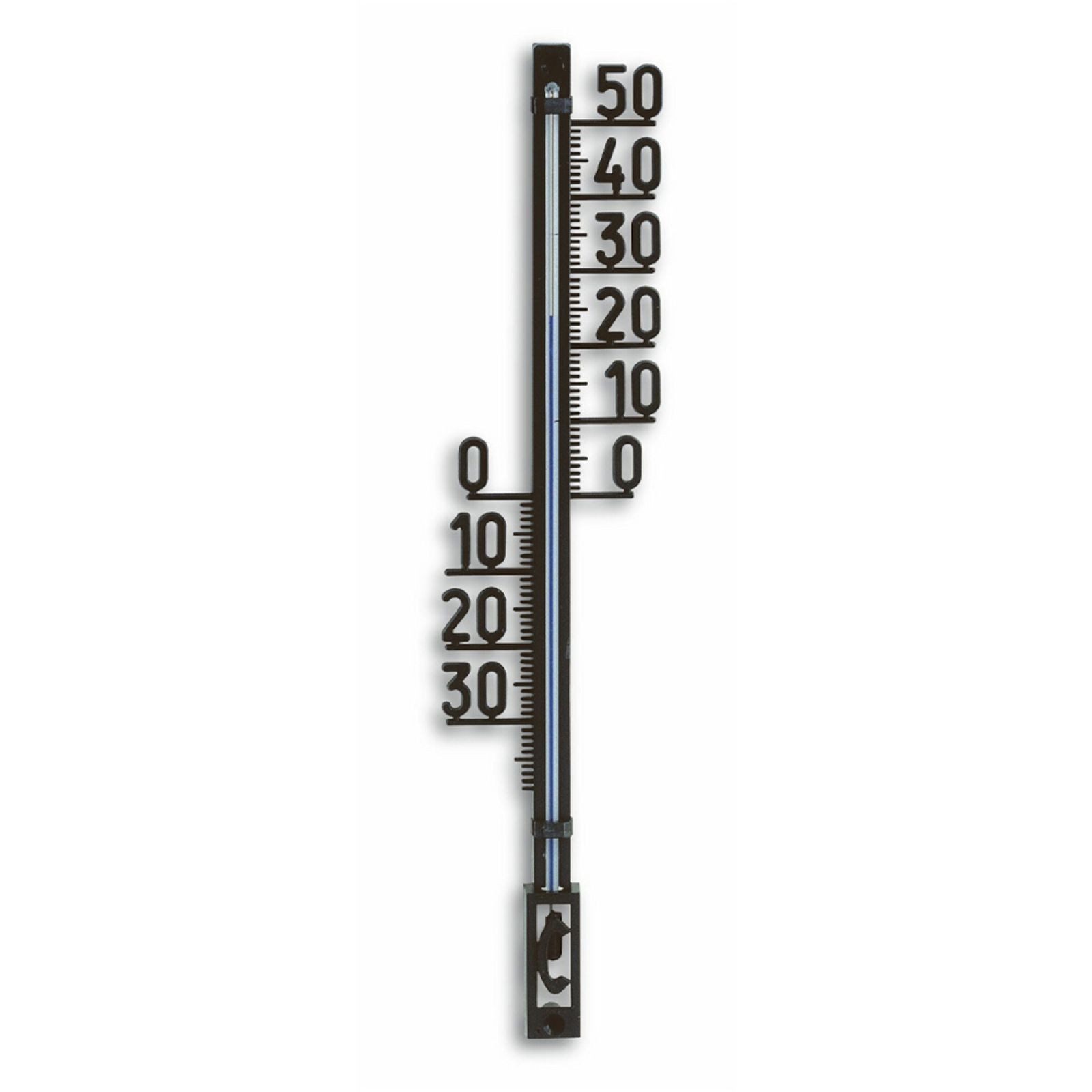 TFA Dostmann Gartenthermometer Analoges Außenthermometer schwarz – TFA, präzise, Made in Germany