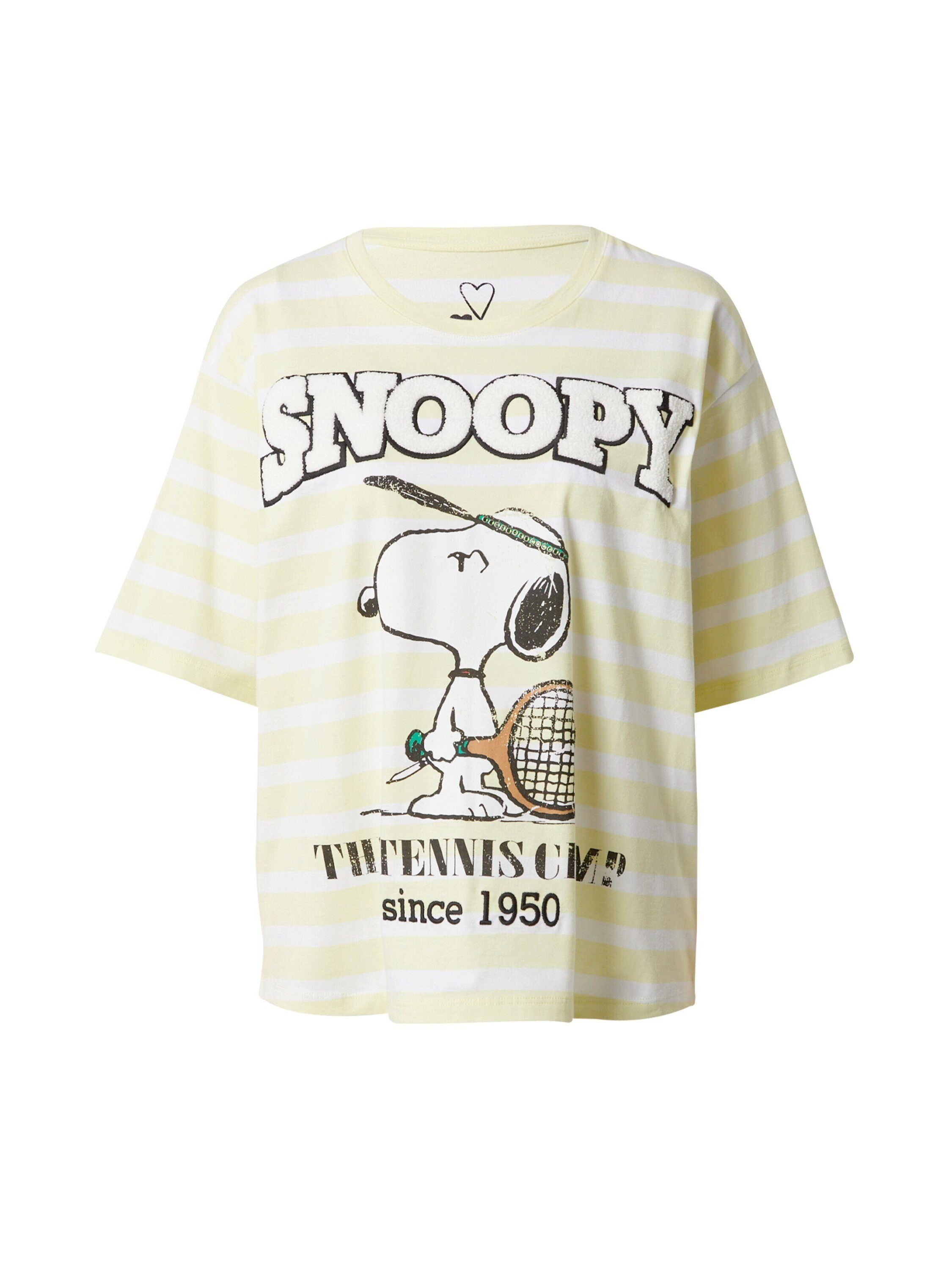 T-Shirt Plain/ohne (1-tlg) Details Snoopy Frogbox