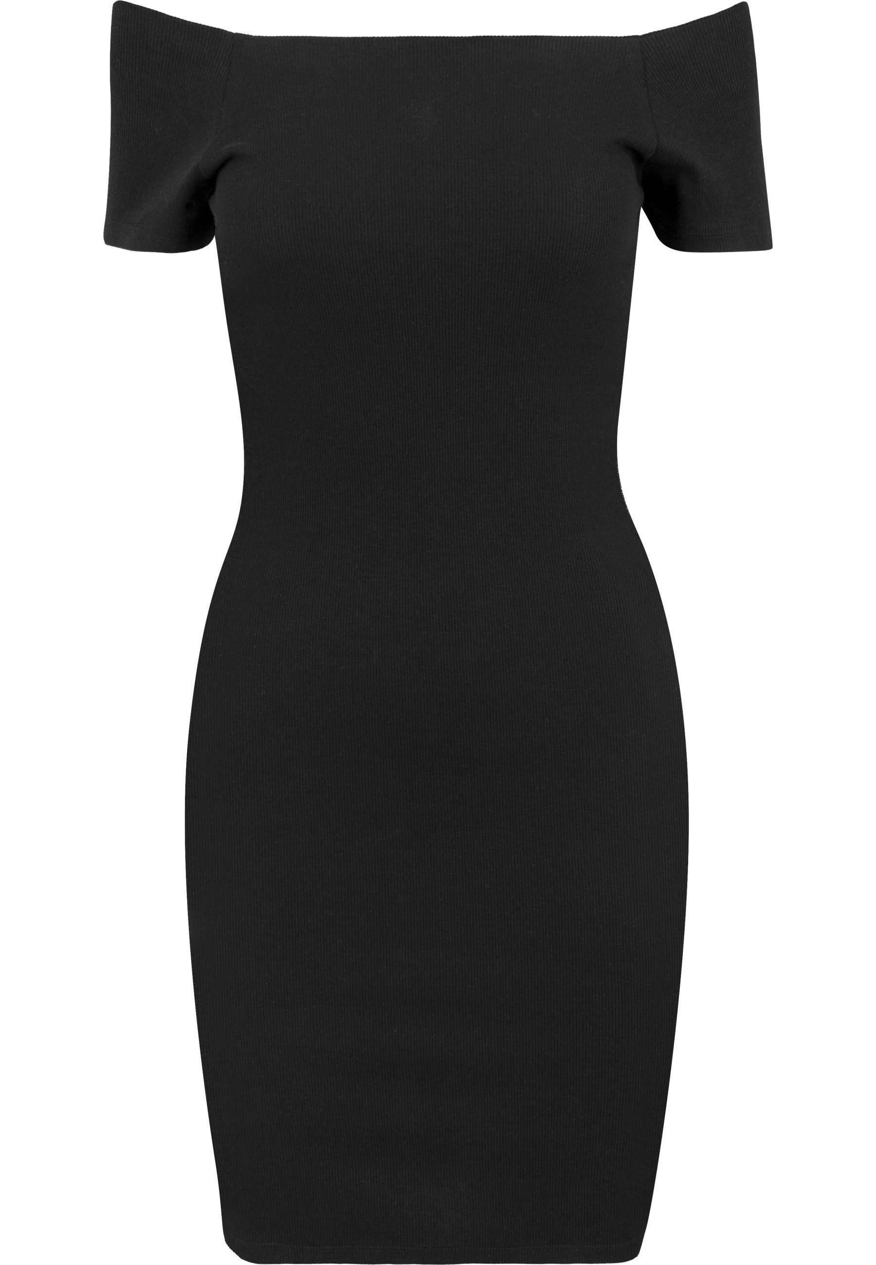 URBAN CLASSICS Shirtkleid Urban Classics Damen Ladies Off Shoulder Rib Dres günstig online kaufen