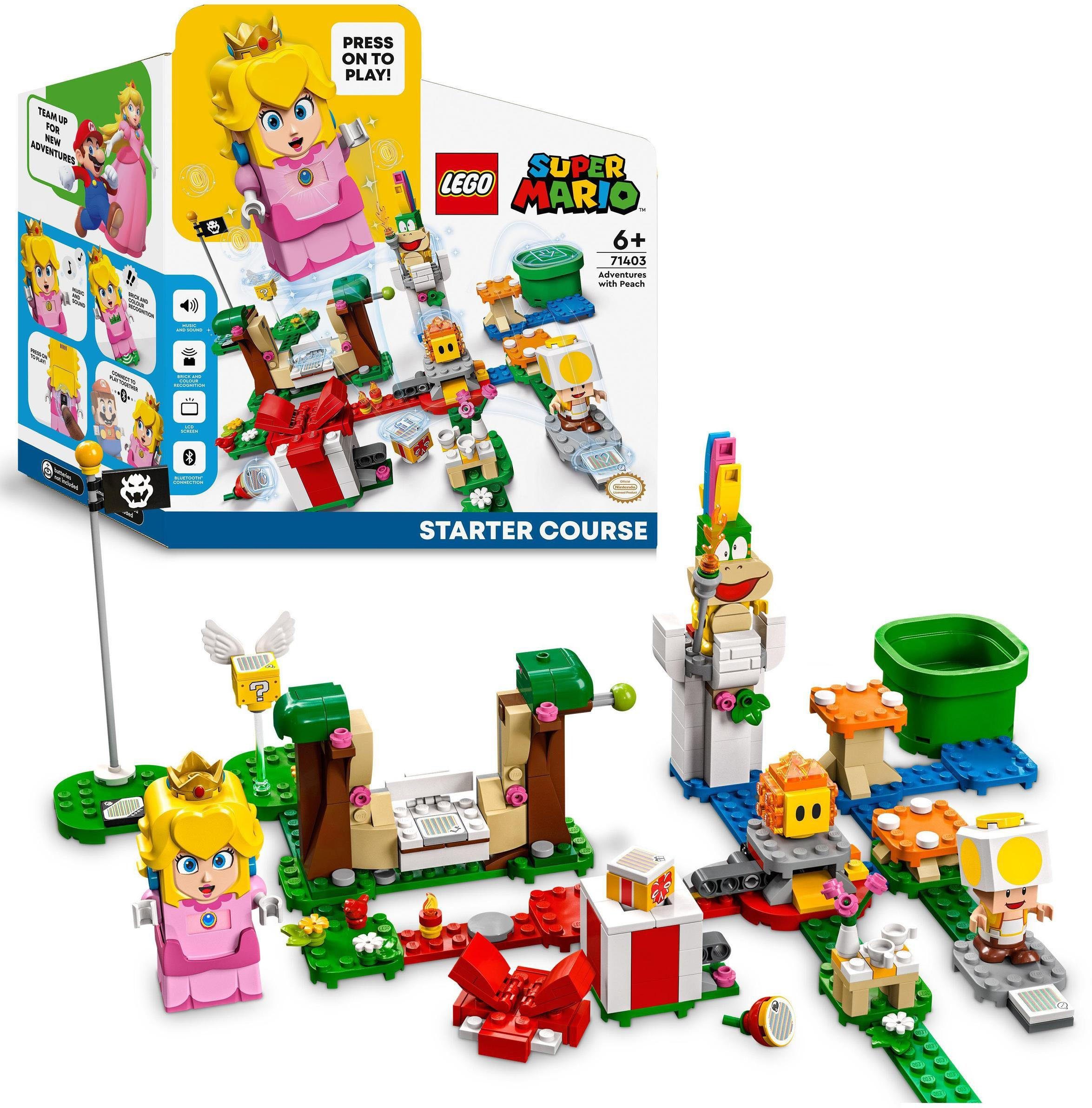 Abenteuer mit Peach – Starterset (71403), LEGO® Super Mario Konstruktionsspielsteine